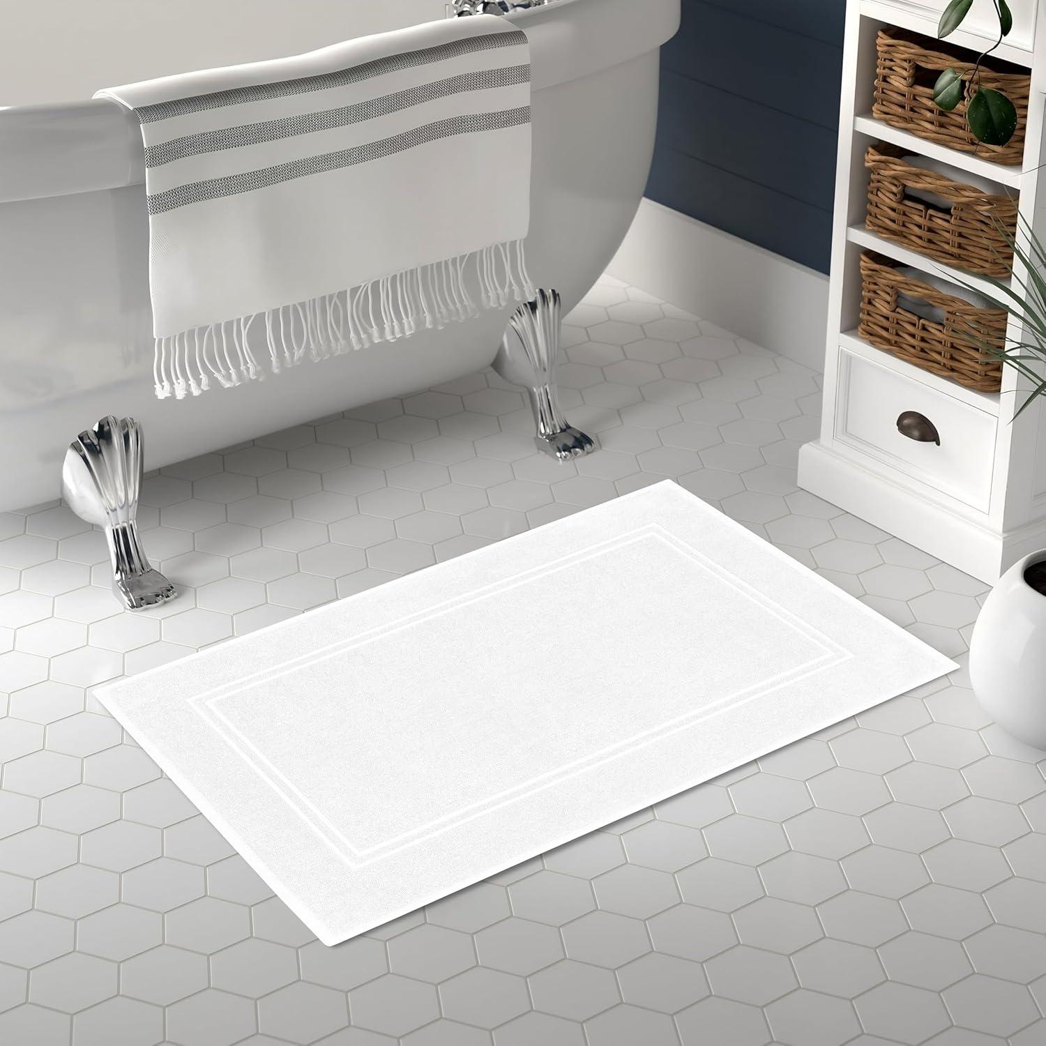 Paquete de 2 alfombrillas de baño Tens 100% algodón 51x76 cm