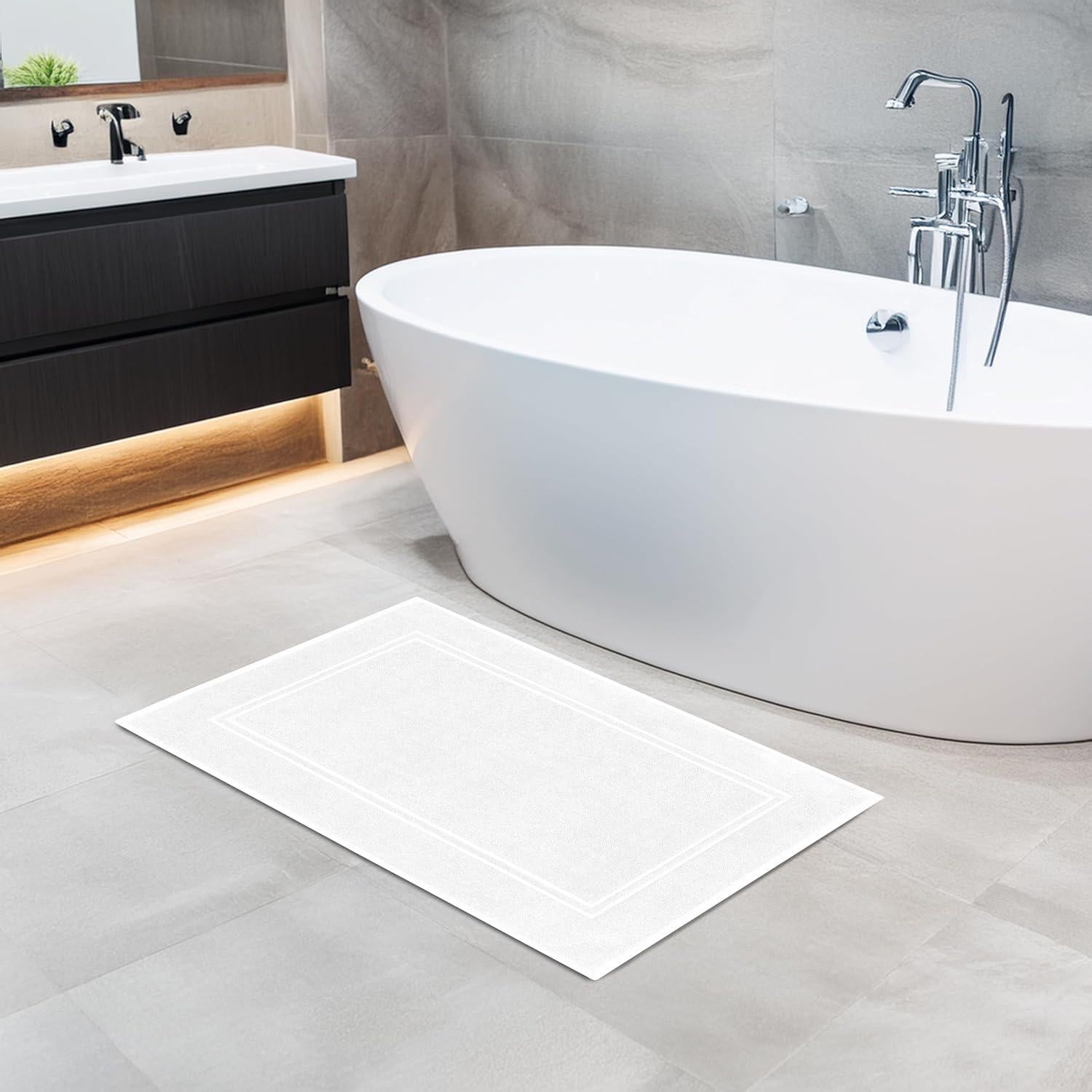 Paquete de 2 alfombrillas de baño Tens 100% algodón 51x76 cm