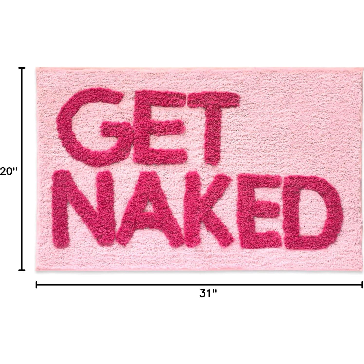 Alfombrilla de Baño Desnudo Nuevo Mungo Rosa 79x51 cm