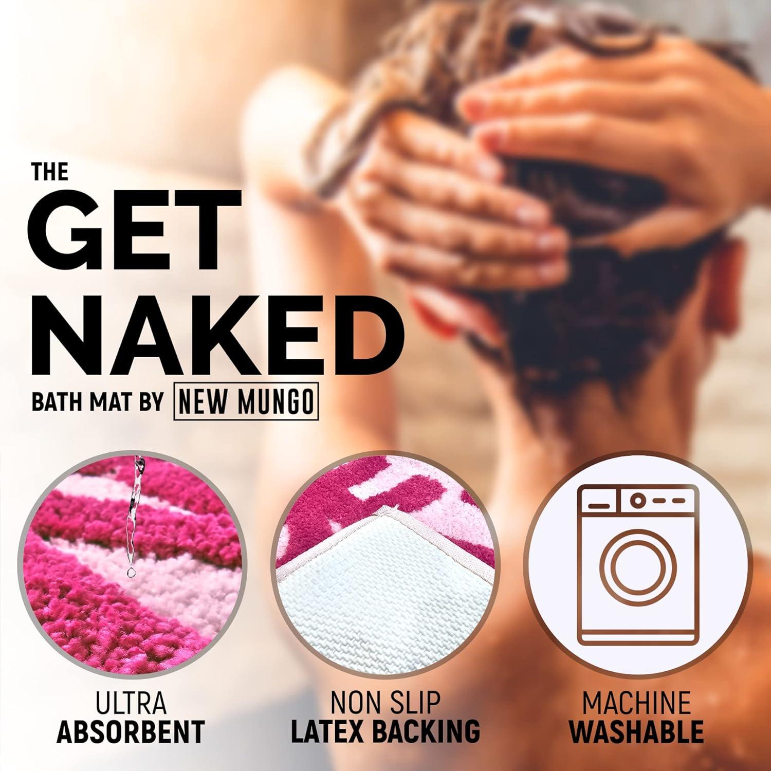 Alfombrilla de Baño Desnudo Nuevo Mungo Rosa 79x51 cm