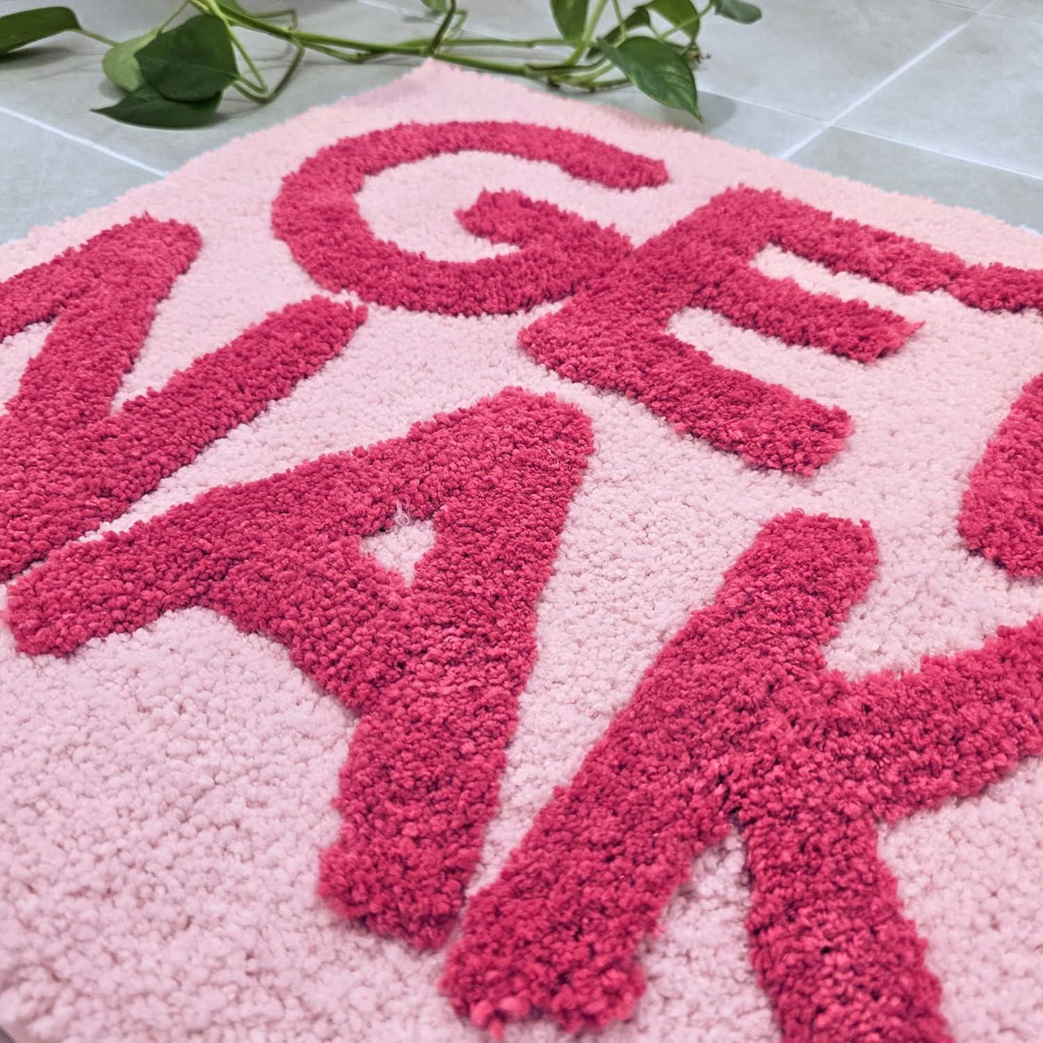 Alfombrilla de Baño Desnudo Nuevo Mungo Rosa 79x51 cm