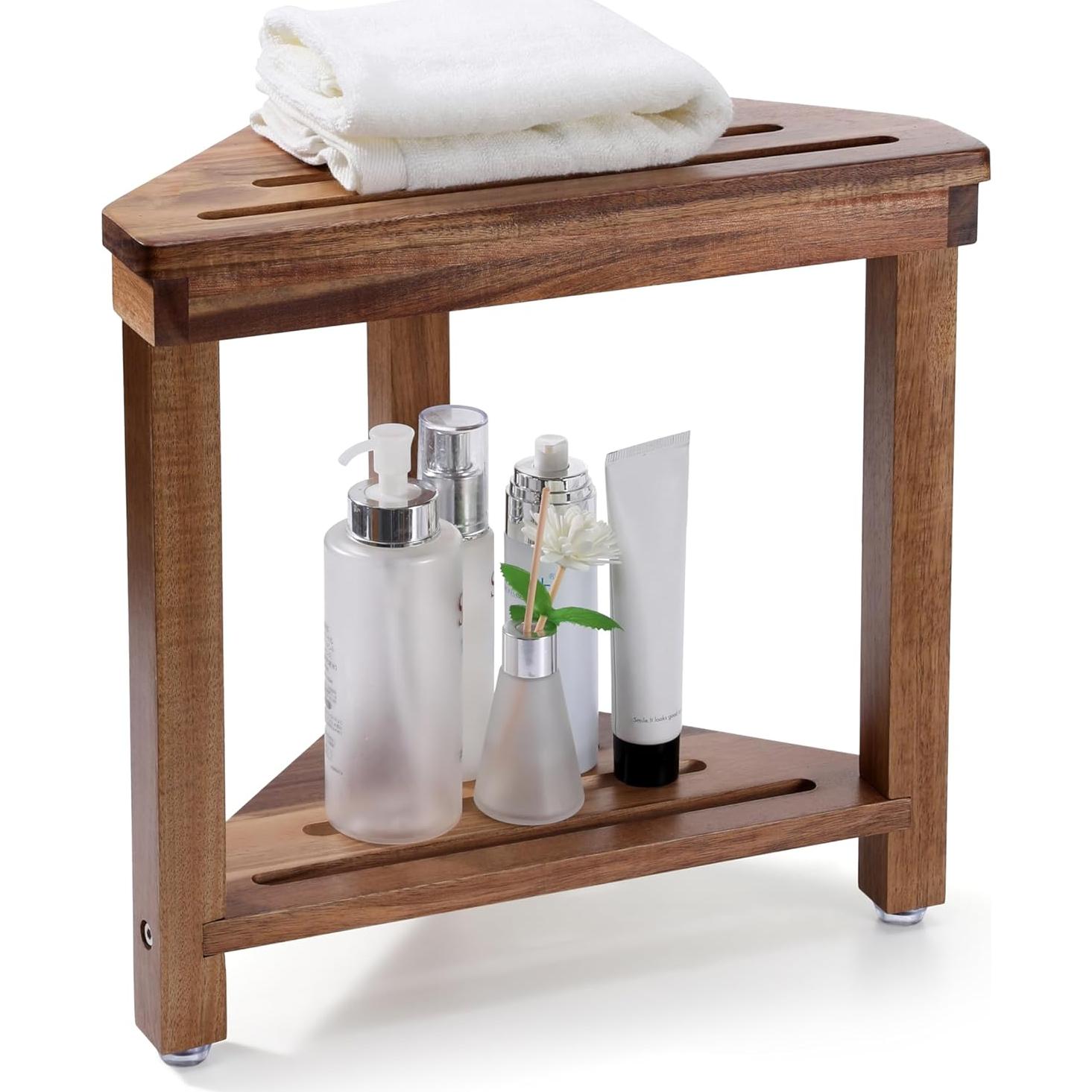 Taburete de Ducha Boulphia de Madera de Acacia 35.6cm