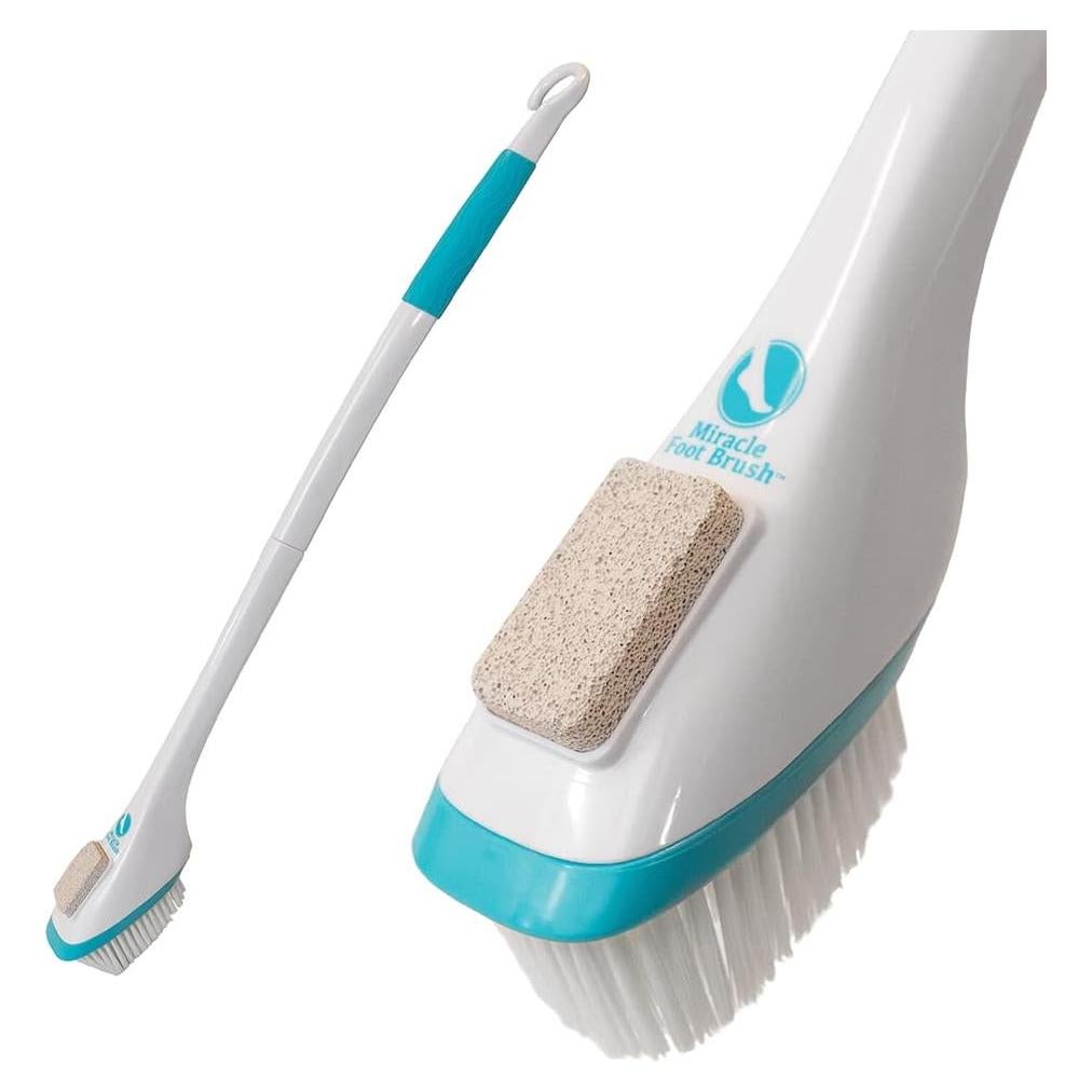 Cepillo Milagroso para Pies 76 cm con Piedra Pómez y Mango Antideslizante