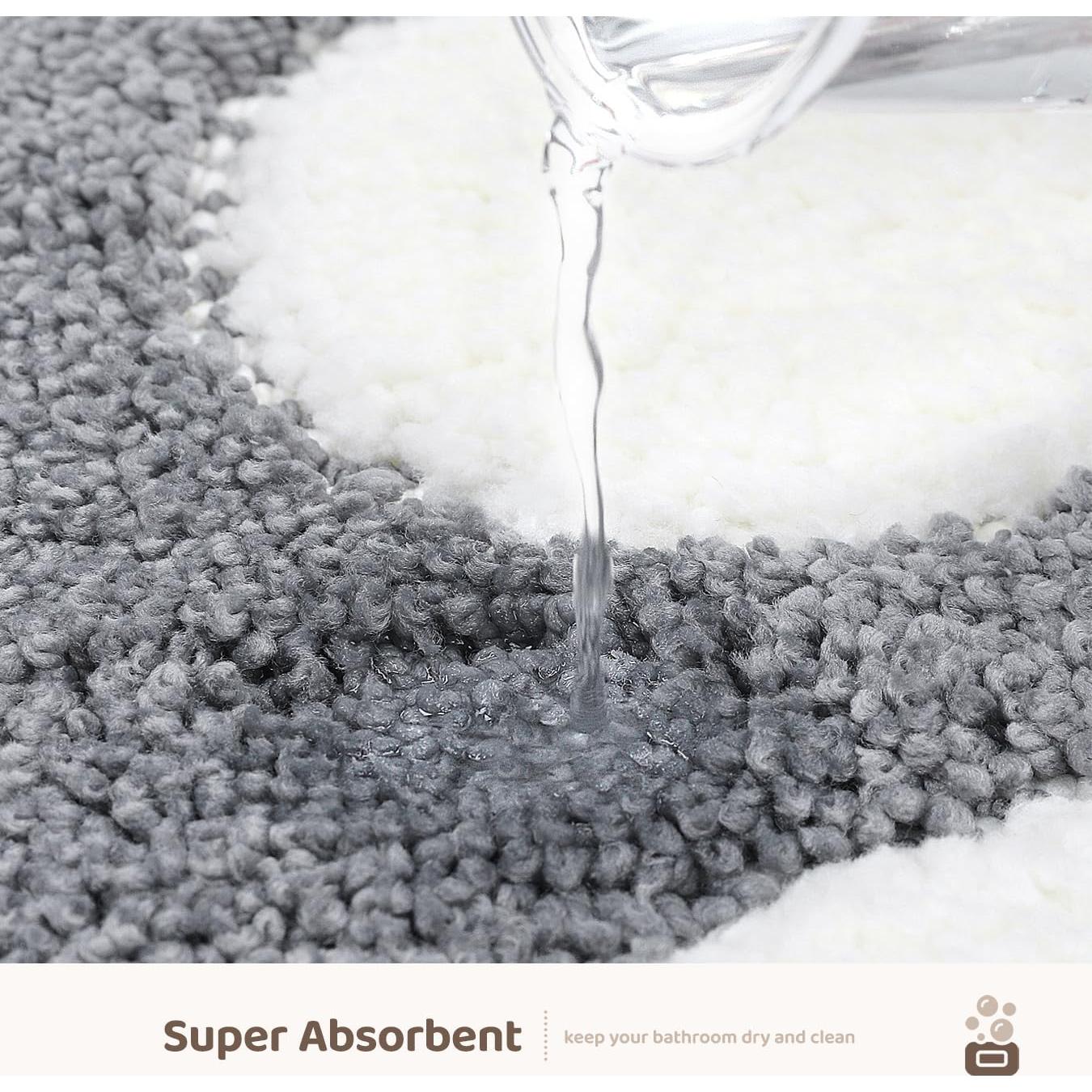 Alfombra de Baño Antideslizante Molesun Gris 43x58 cm