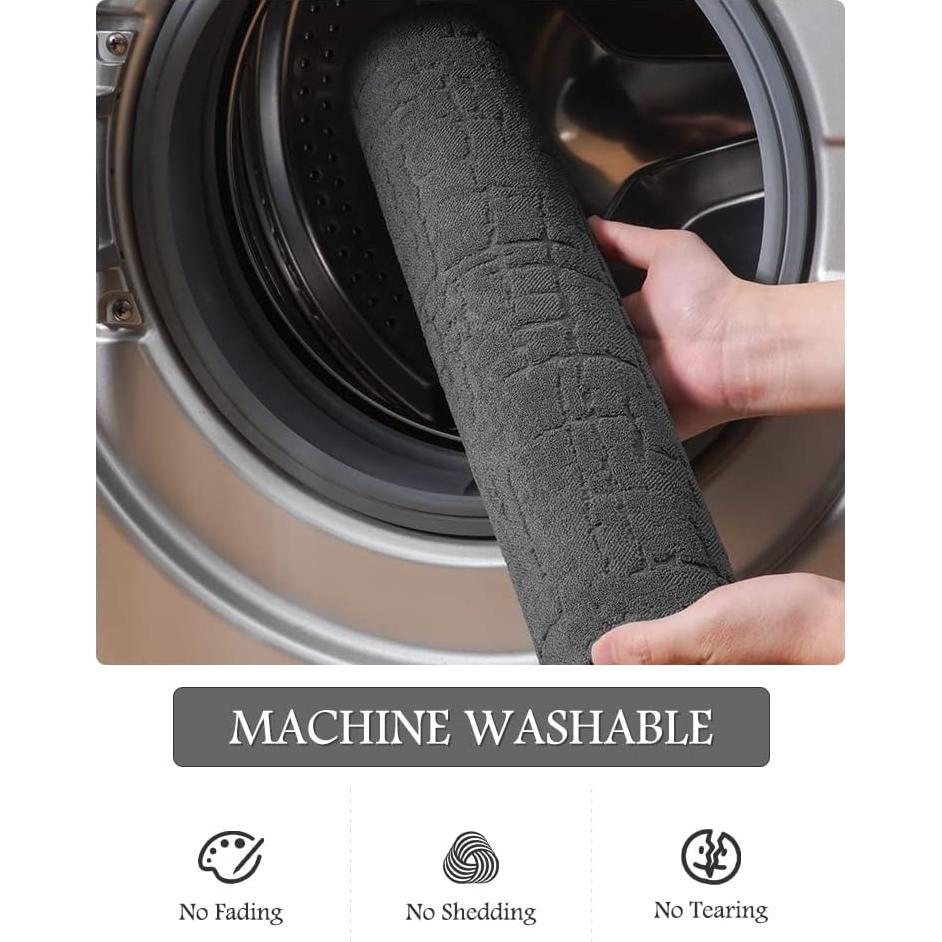 Alfombra de Baño AMOAMI Gris Oscuro 43x61cm Antideslizante