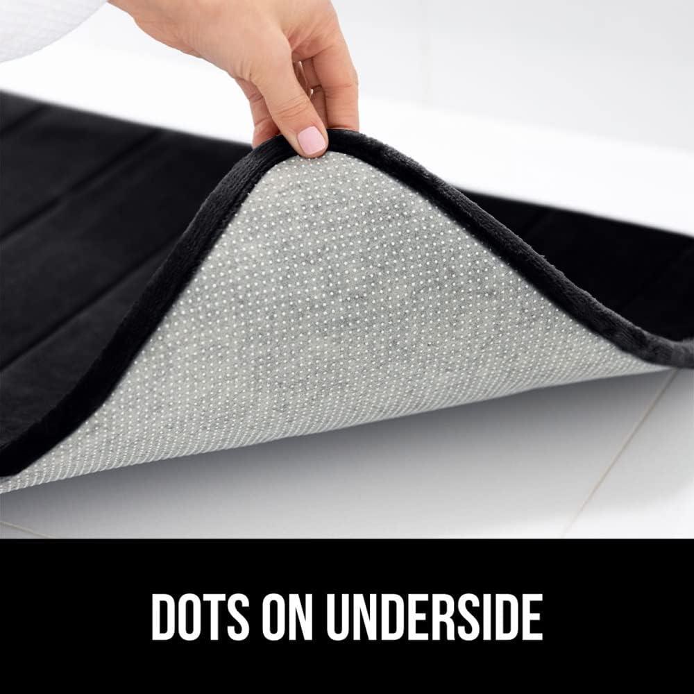 Alfombra de Baño GORILLA GRIP Memory Foam 61x43 cm Negra