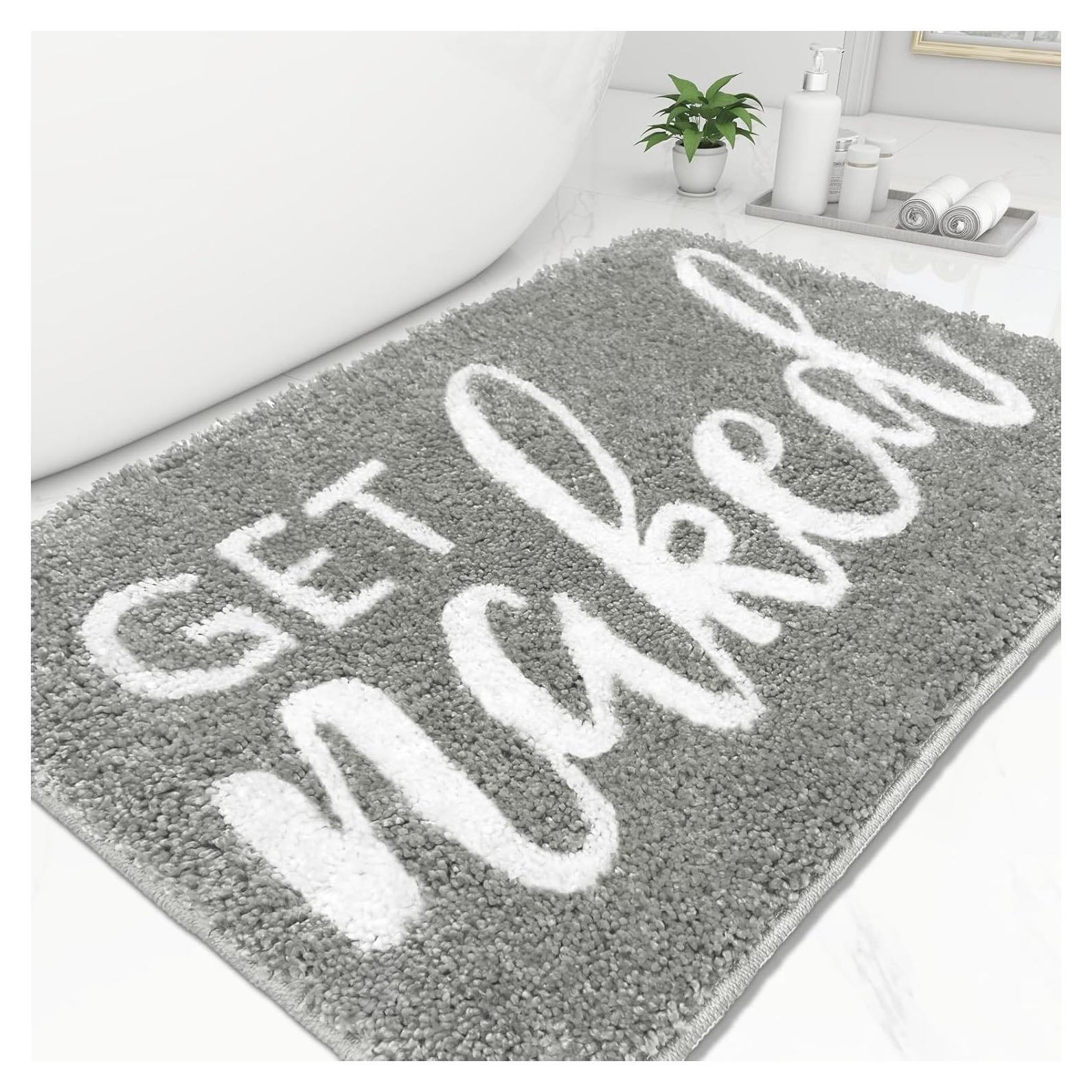 Alfombra de Baño Antideslizante Homantic 40x60 cm Gris