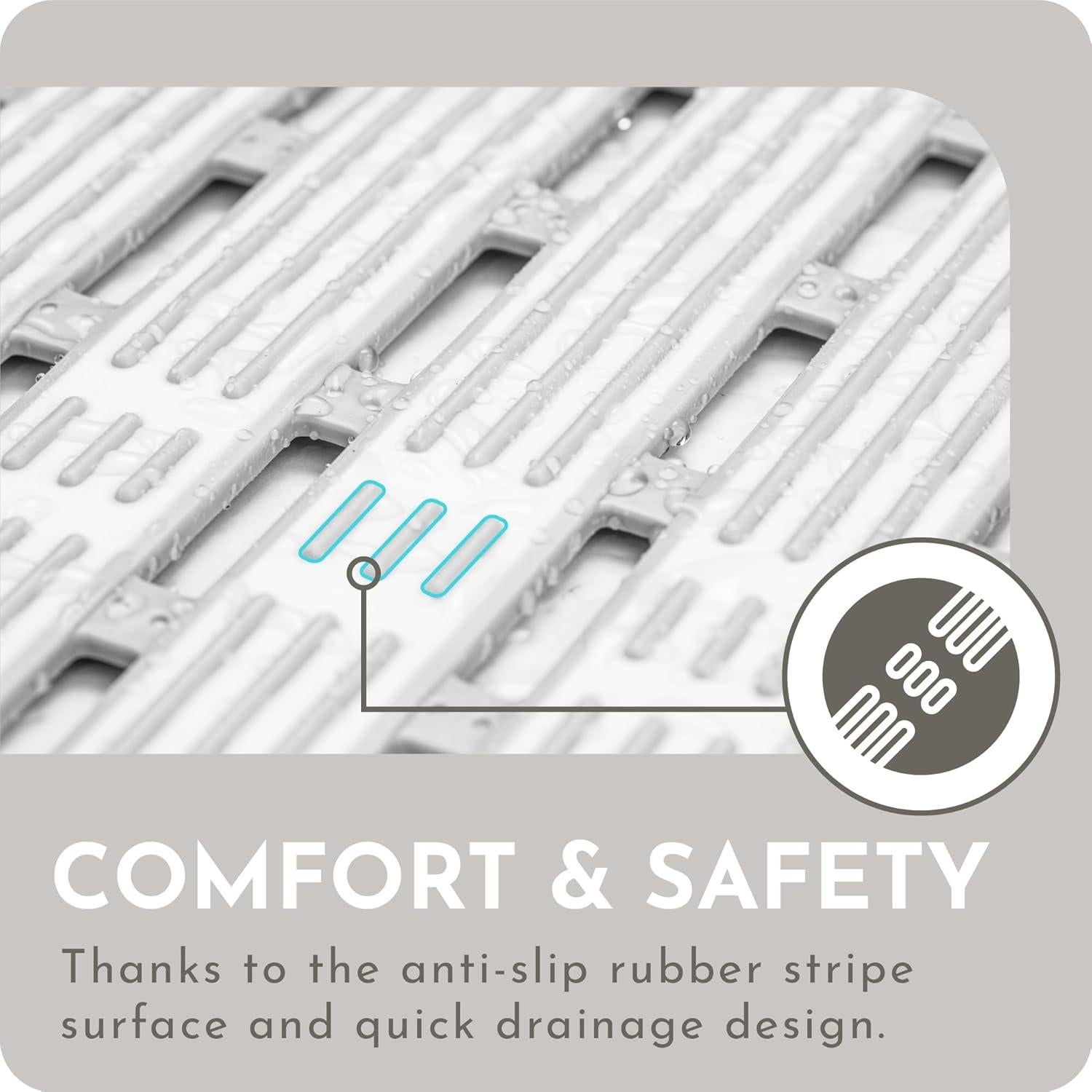 Alfombra de Ducha Antideslizante AH Artisan Home 89x41cm PVC