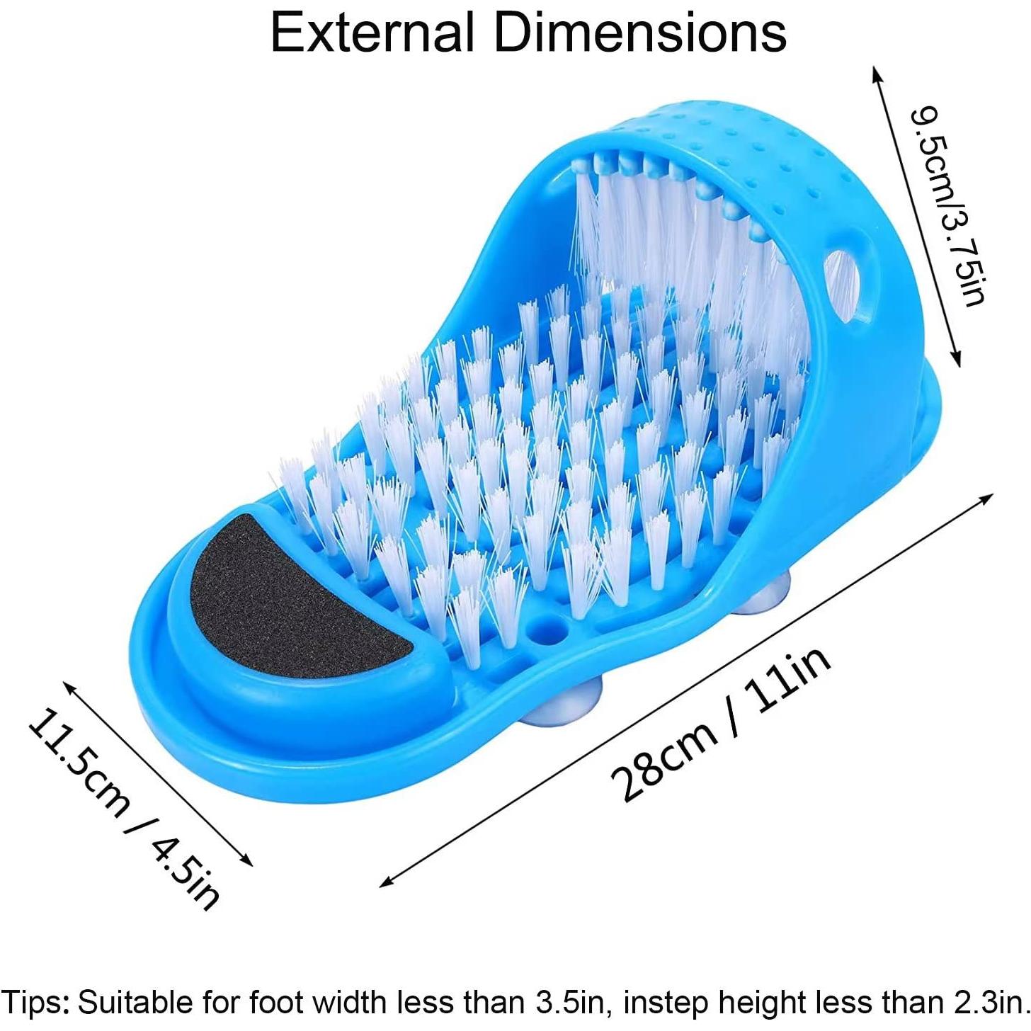 Limpiador de Pies KISSBUTY Cepillo Exfoliante Ducha 27.7x11.4cm
