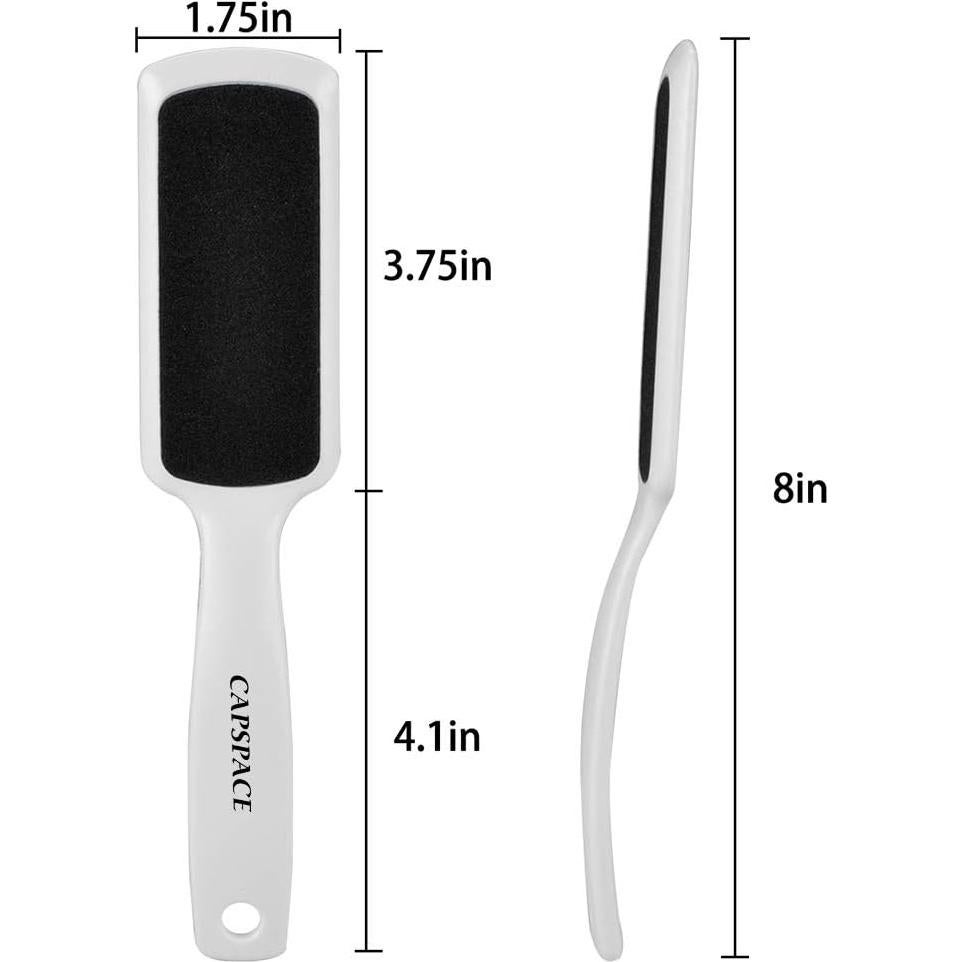 Raspador de pies Capspace - Lima de doble cara, 4 unidades