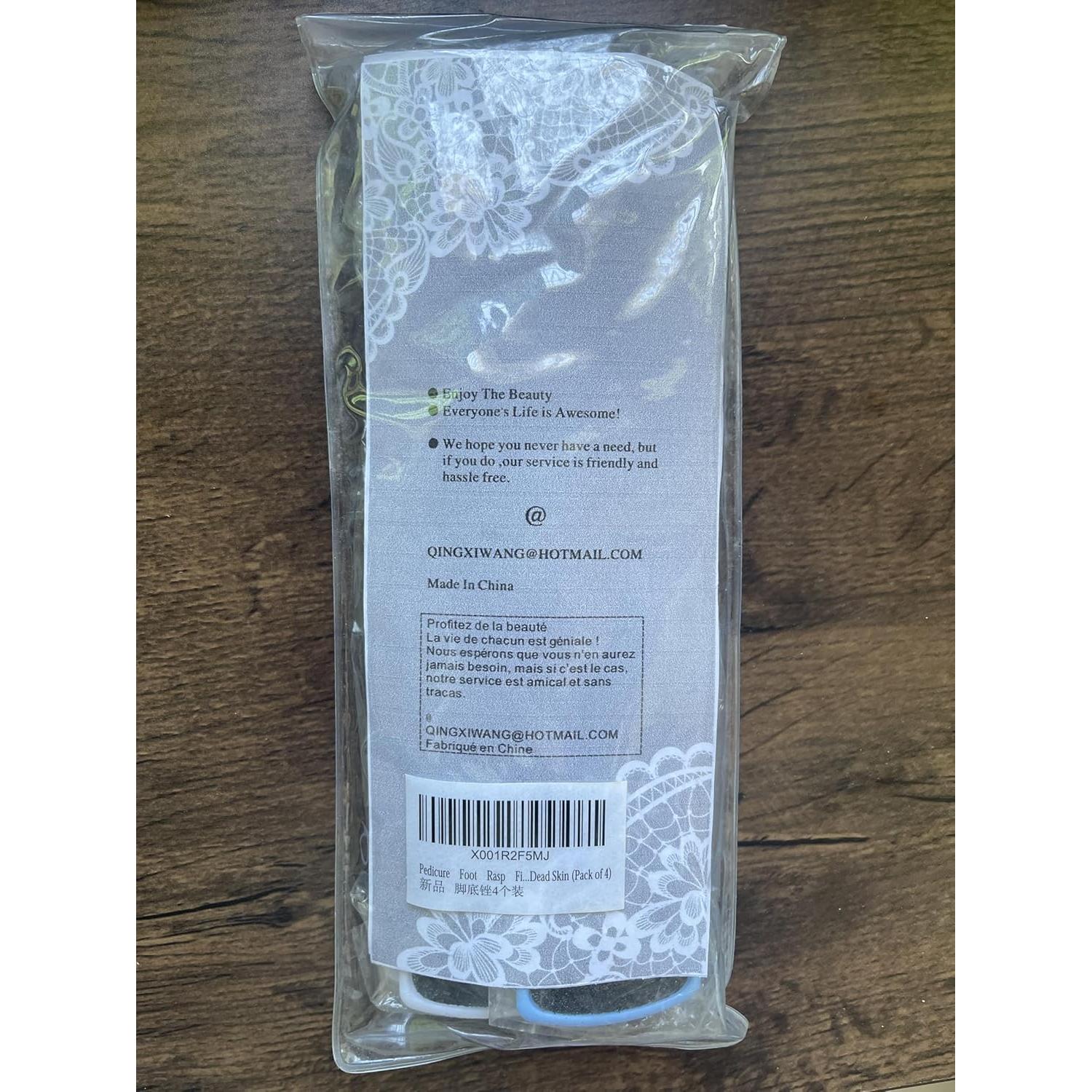 Raspador de pies Capspace - Lima de doble cara, 4 unidades