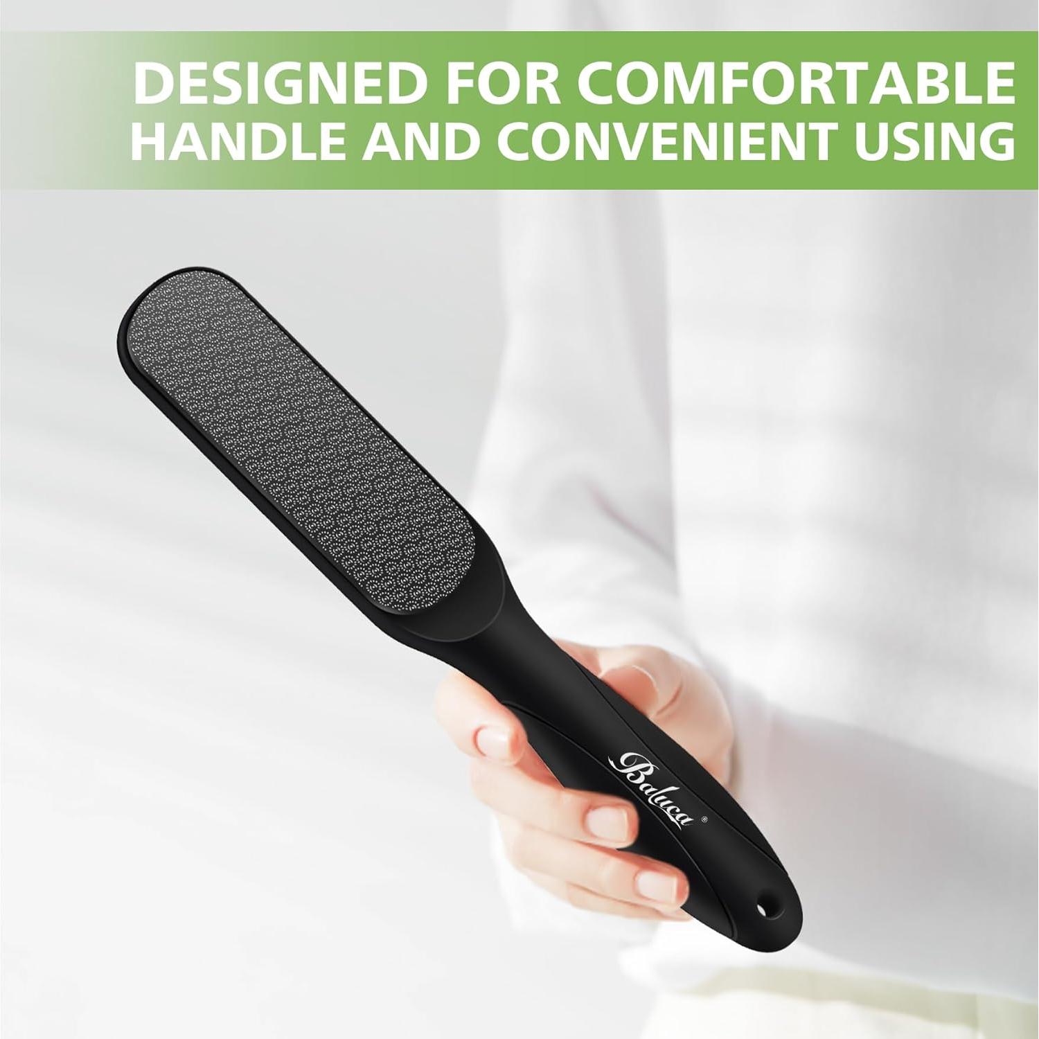 Removedor de Piel Dura BALUCA Nano Glass - Exfoliador de Pies Negro