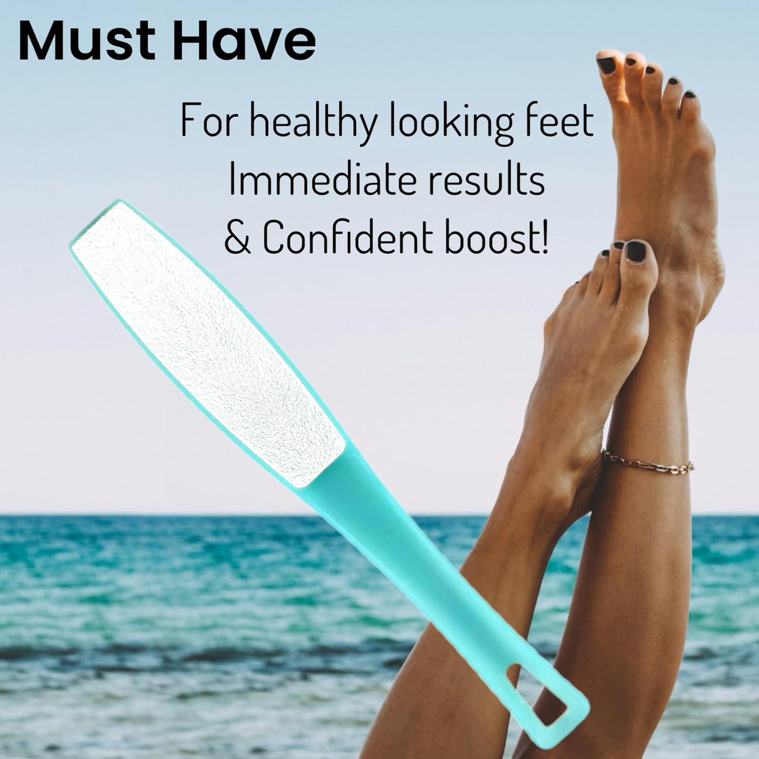 Lima de Pies Doble Cara ALAZCO con Mango Ergonómico 25.4 cm