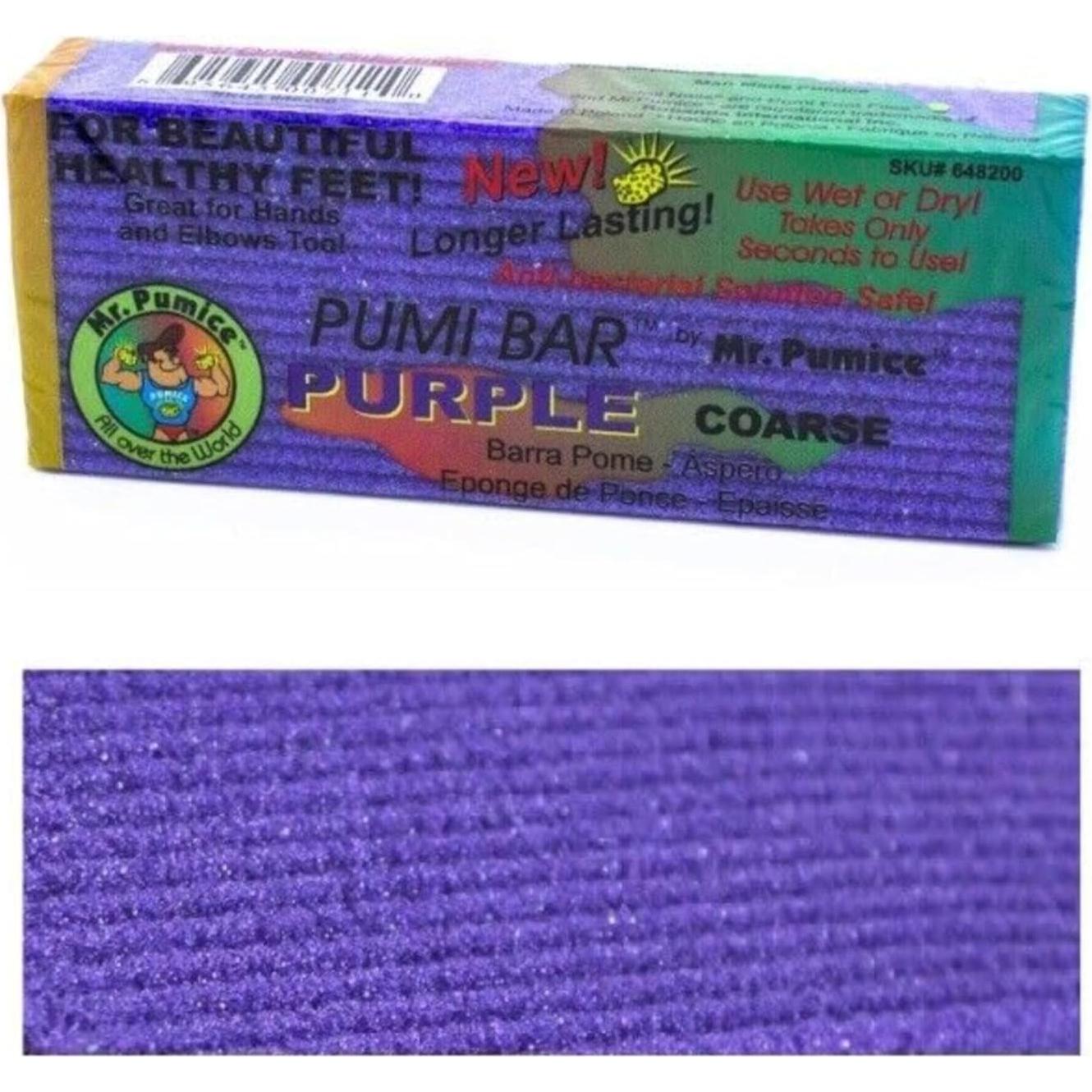 Barra PUMI Morada Mr. Pumice - Removedor de Callos 6 Unidades