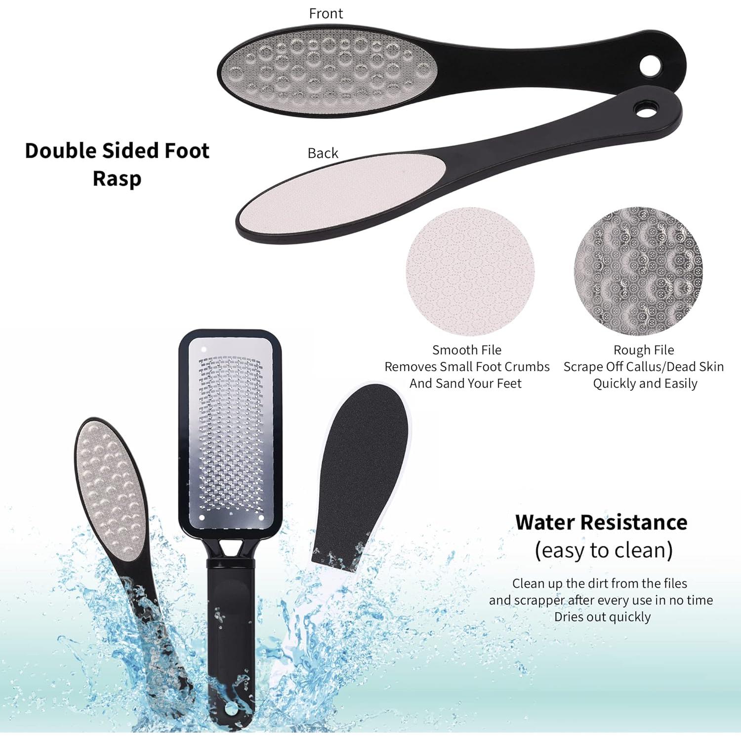 Exfoliador Profesional para Pies Riorre - Paquete de 3 Unidades