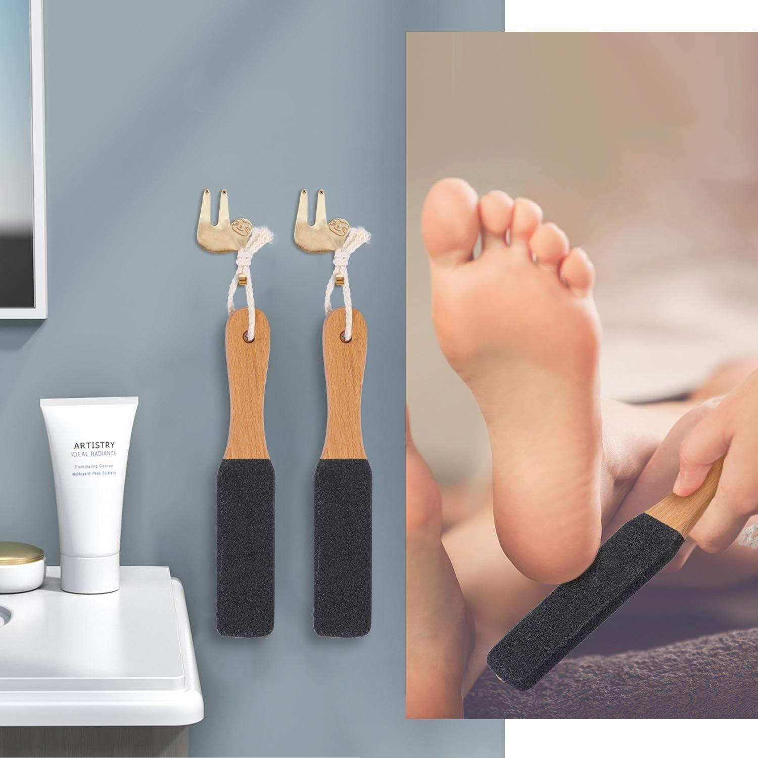 Lima para Pies BTYMS 2 Piezas Removedor de Callos Mango Madera