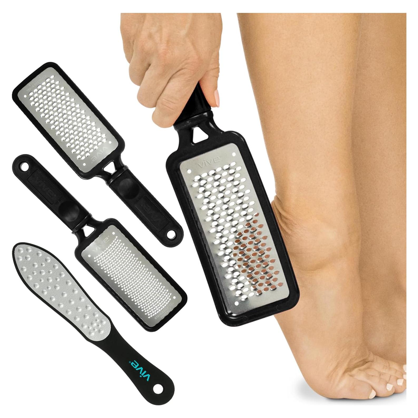 Juego de 3 Limadoras de Pies Vive - Acero Inoxidable