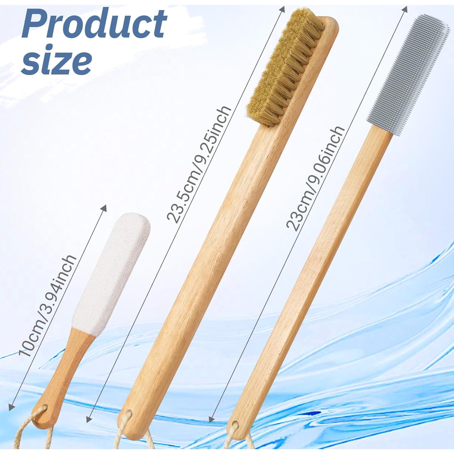 Juego de Cepillos de Limpieza ELFRhino - Ducha y Pies Gris