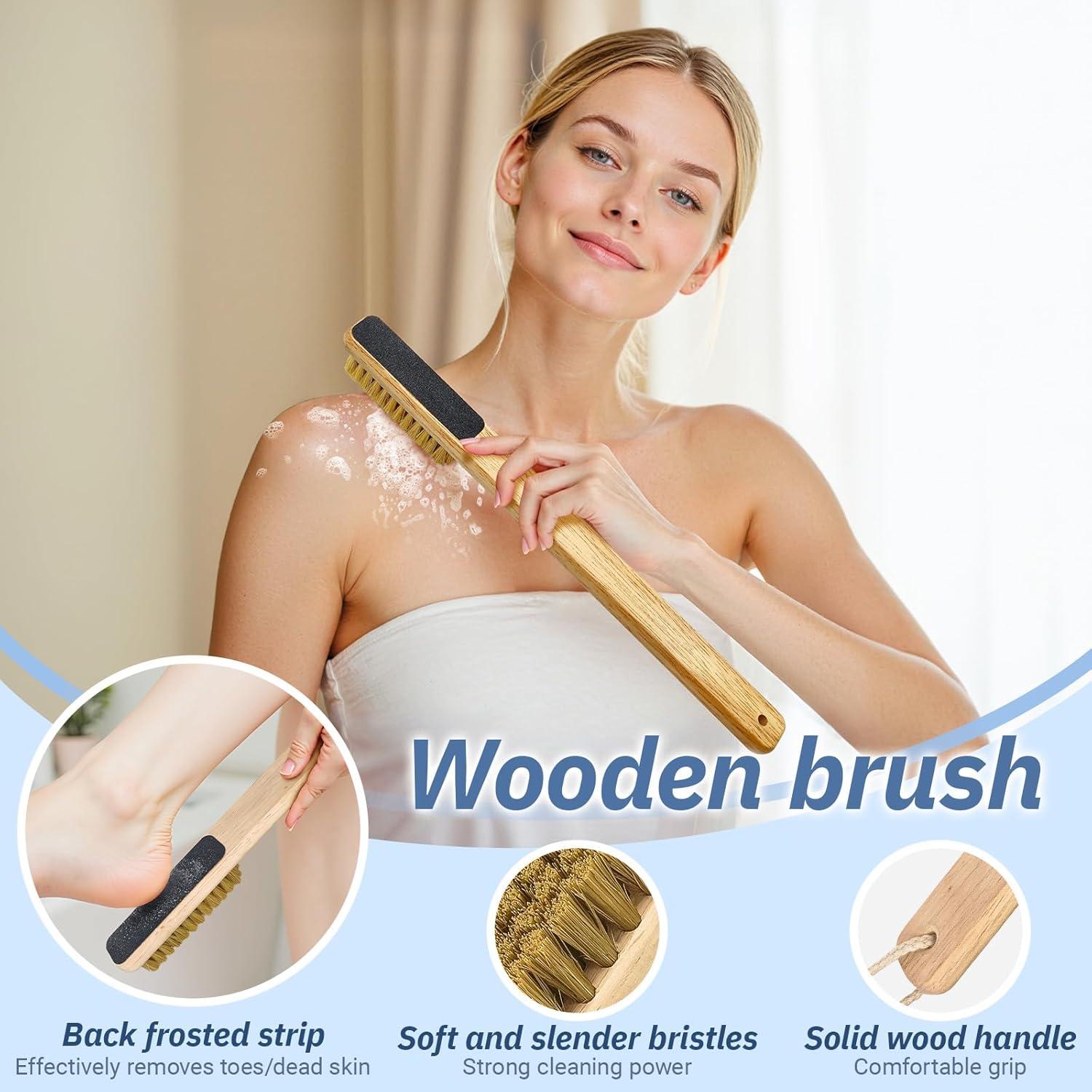 Juego de Cepillos de Limpieza ELFRhino - Ducha y Pies Gris