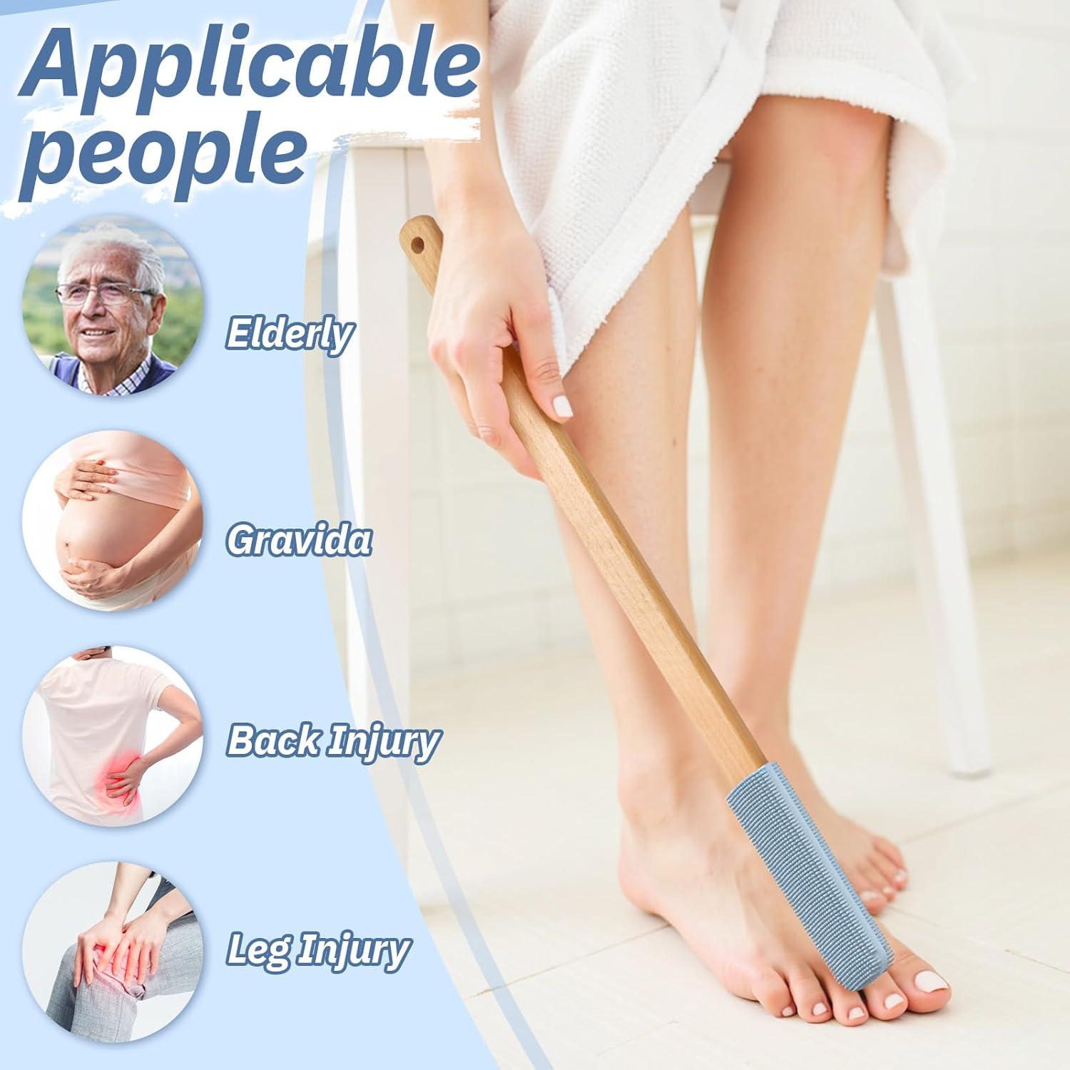 Juego de Cepillos de Limpieza ELFRhino - Ducha y Pies Gris