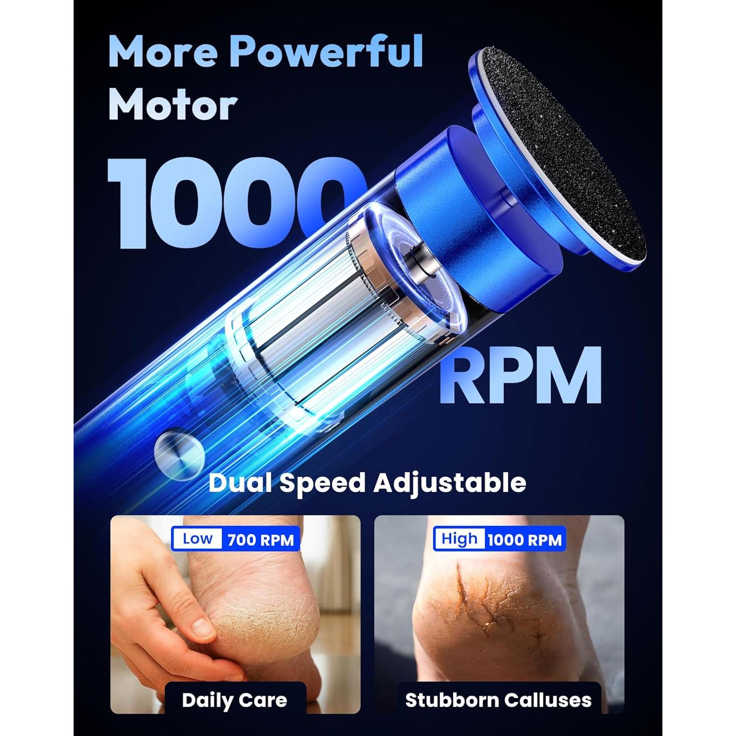 Removedor de Callos Eléctrico AWROSE 2600mAh Inalámbrico