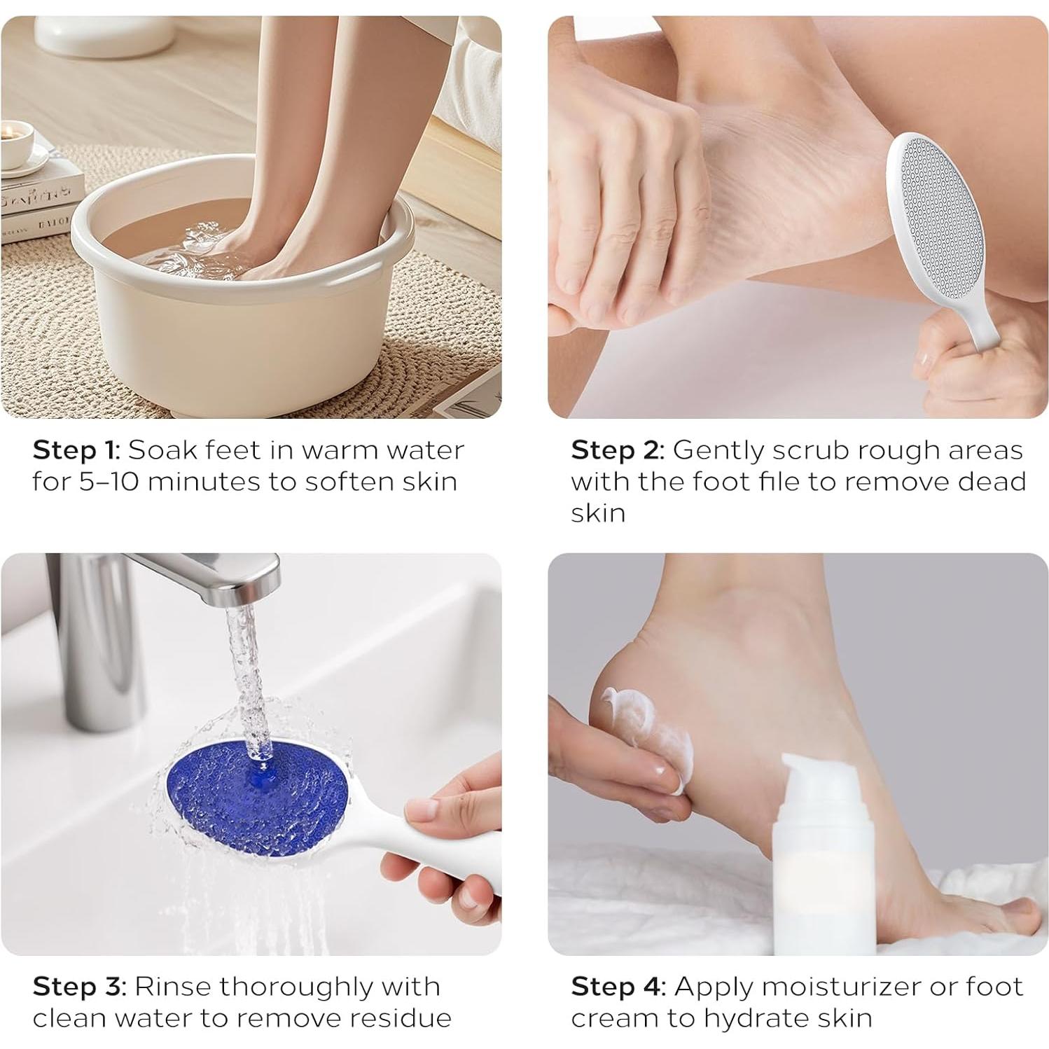 Lima de vidrio nano 2 en 1 para pies Yomanta - Azul