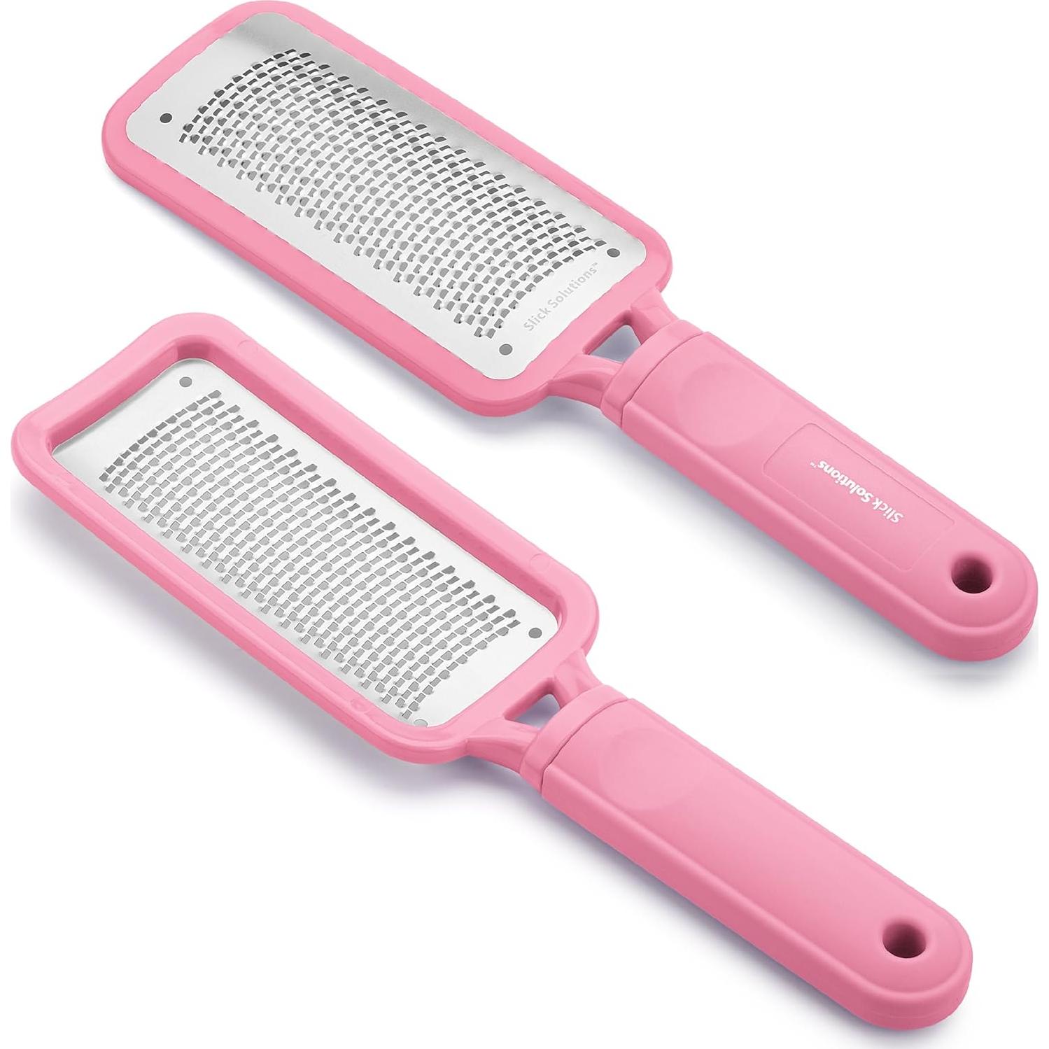 Removedor de Callos Slick Foot File Rosa - Lima de Acero Inoxidable