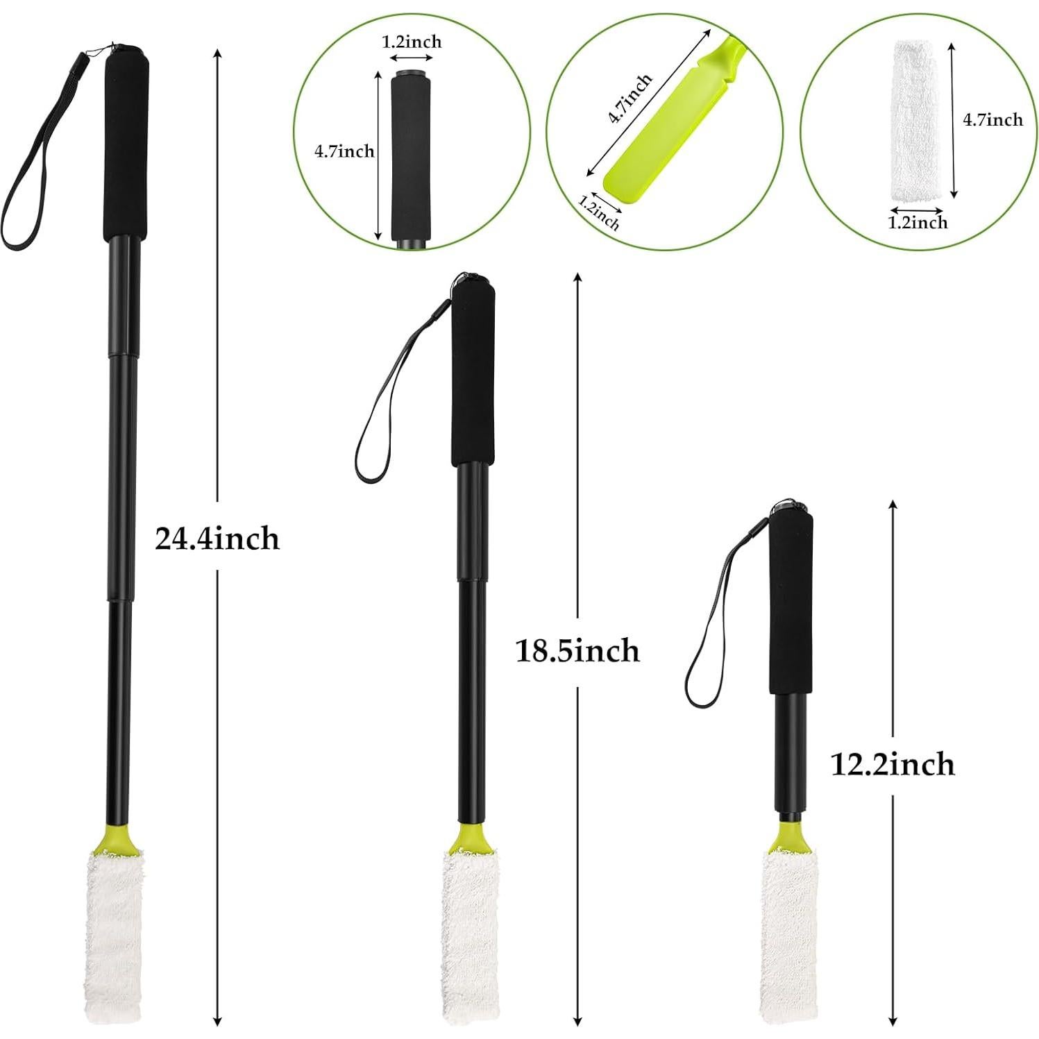 Cepillo Exfoliador de Pies Ajustable Lige 30-61 cm con Cabezas Reemplazables