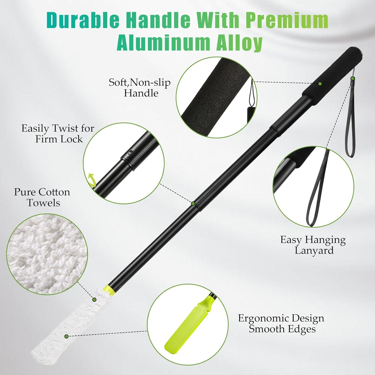 Cepillo Exfoliador de Pies Ajustable Lige 30-61 cm con Cabezas Reemplazables