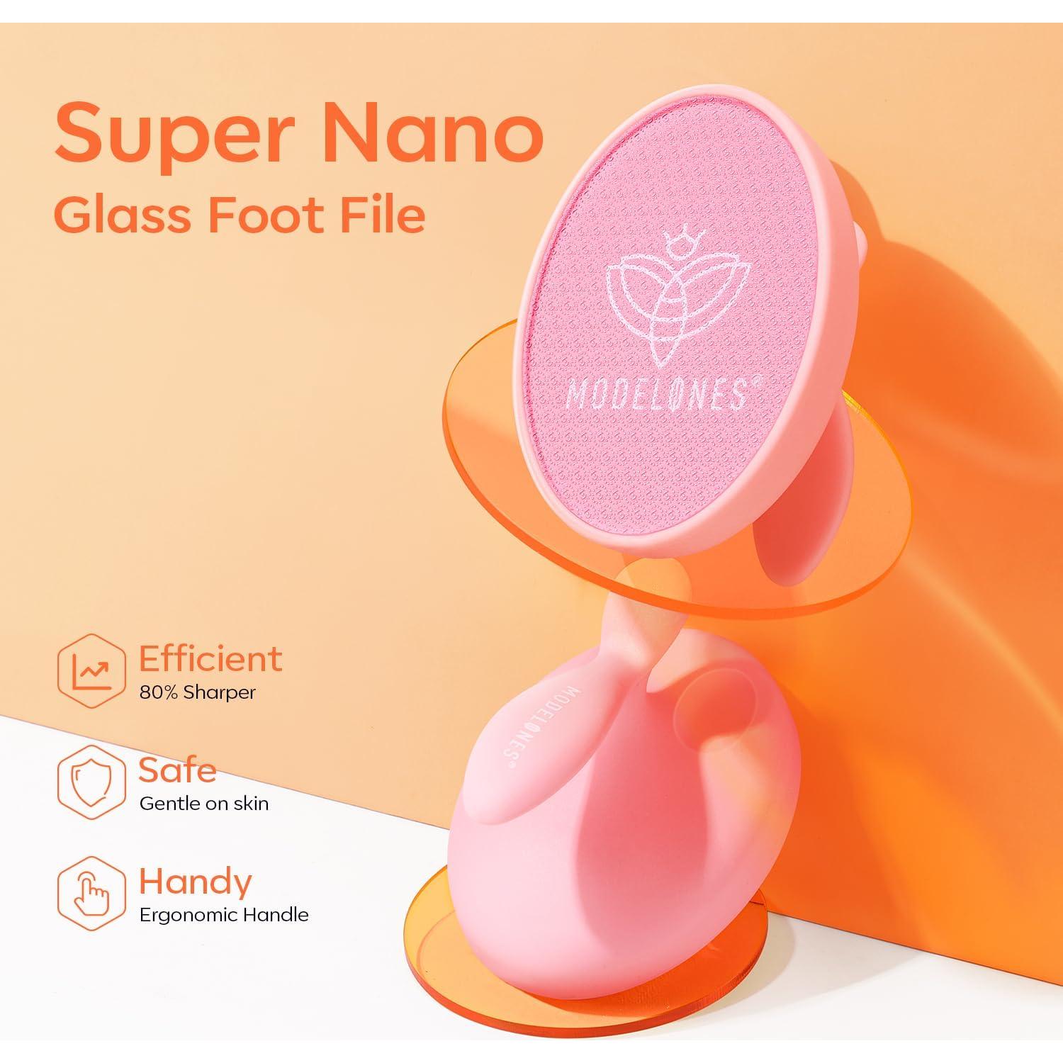 Lima de Vidrio Modelones para Pies - Exfoliador Profesional