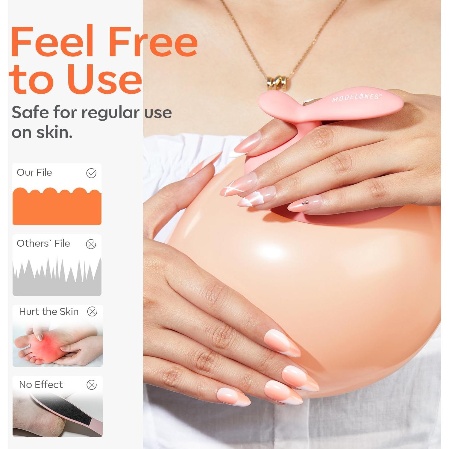 Lima de Vidrio Modelones para Pies - Exfoliador Profesional