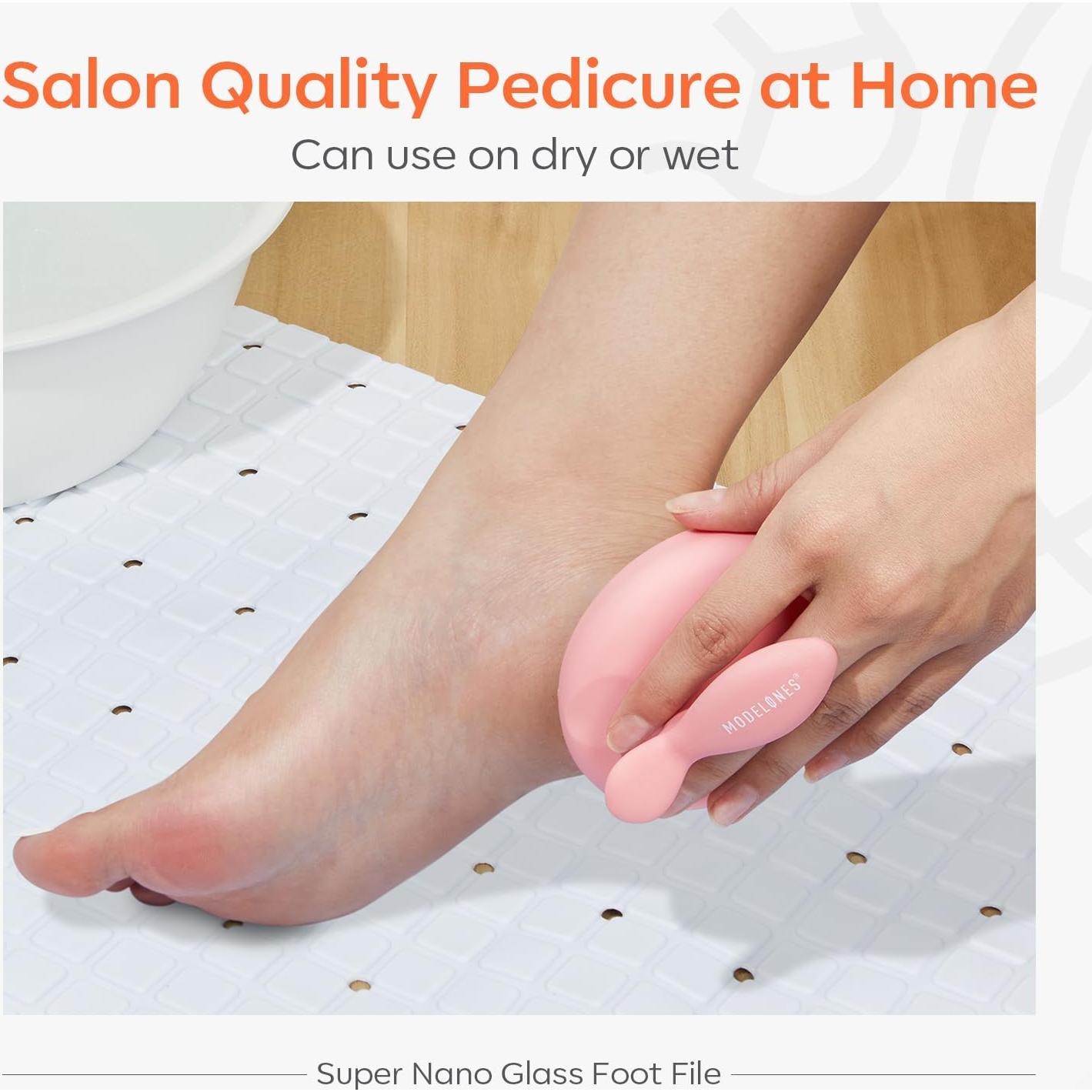 Lima de Vidrio Modelones para Pies - Exfoliador Profesional