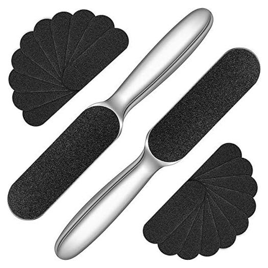 Lima de Pie Mudder Acero Inoxidable 2 Piezas con Almohadillas