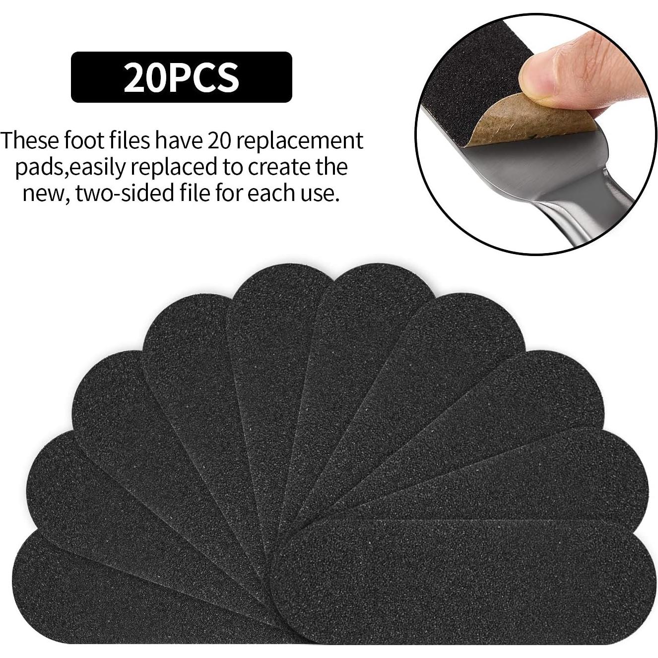 Lima de Pie Mudder Acero Inoxidable 2 Piezas con Almohadillas