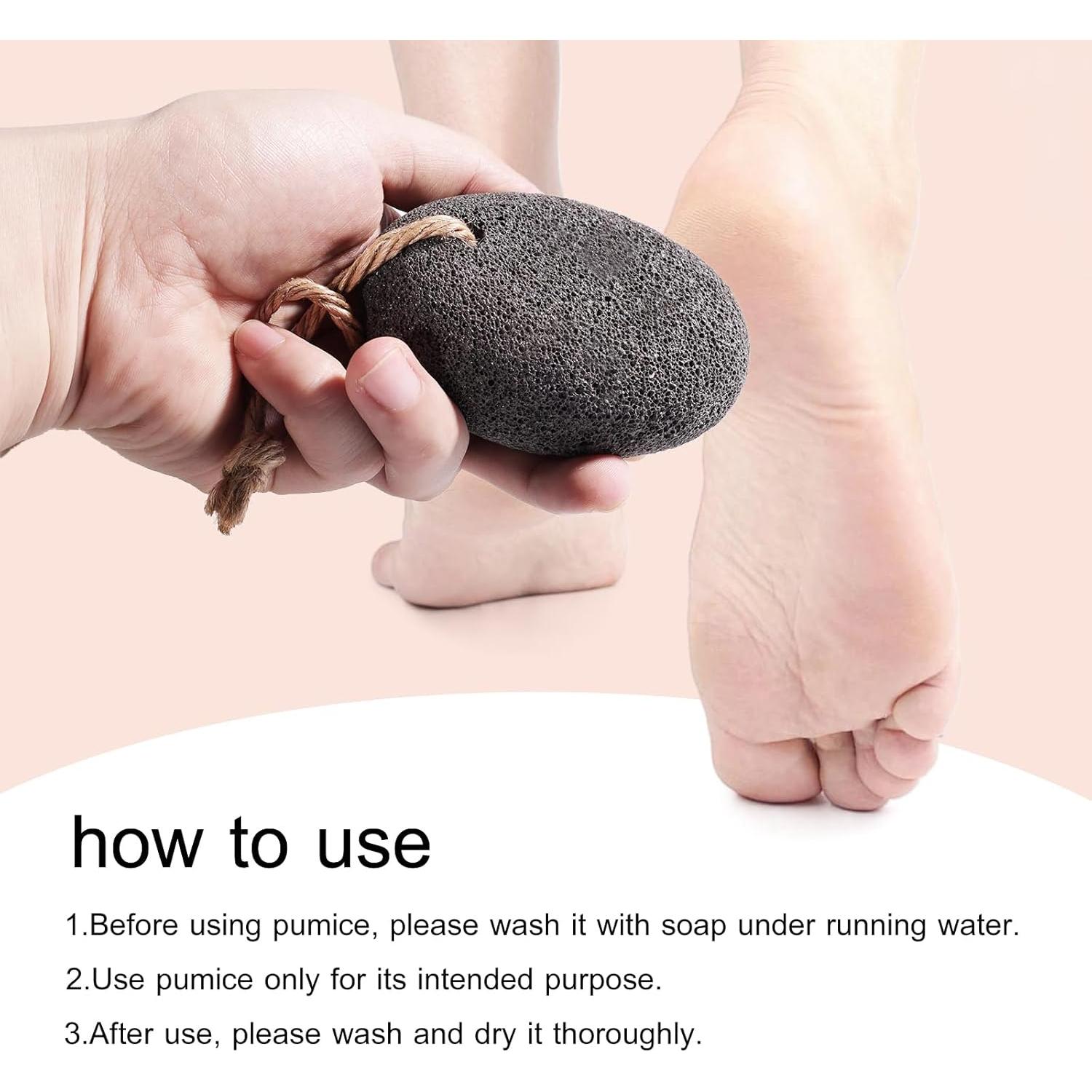 Set de 3 Piedras Pómez Volcánicas SAMEBUTECO para Pies