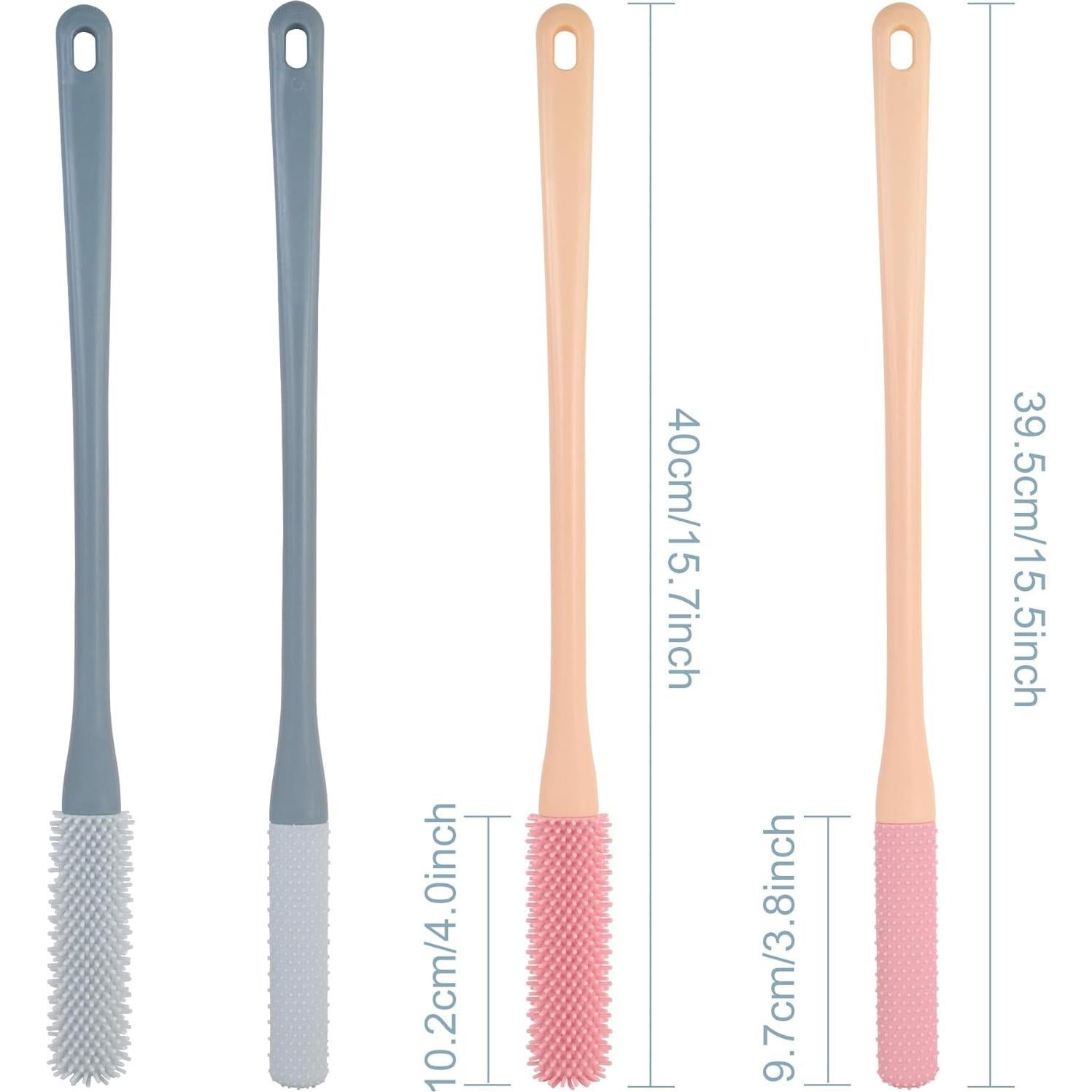 Cepillo de Limpieza de Pies OWIIZI con Mango Largo 39.88 cm - 2 Paquetes