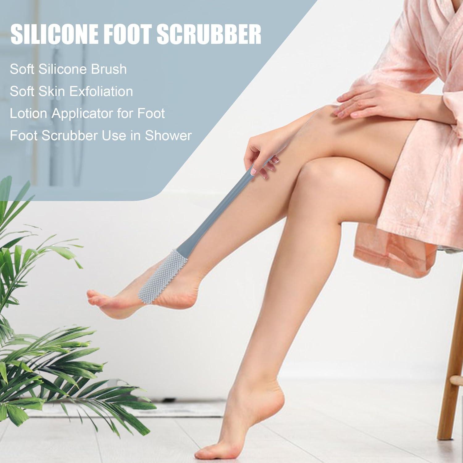 Cepillo de Limpieza de Pies OWIIZI con Mango Largo 39.88 cm - 2 Paquetes