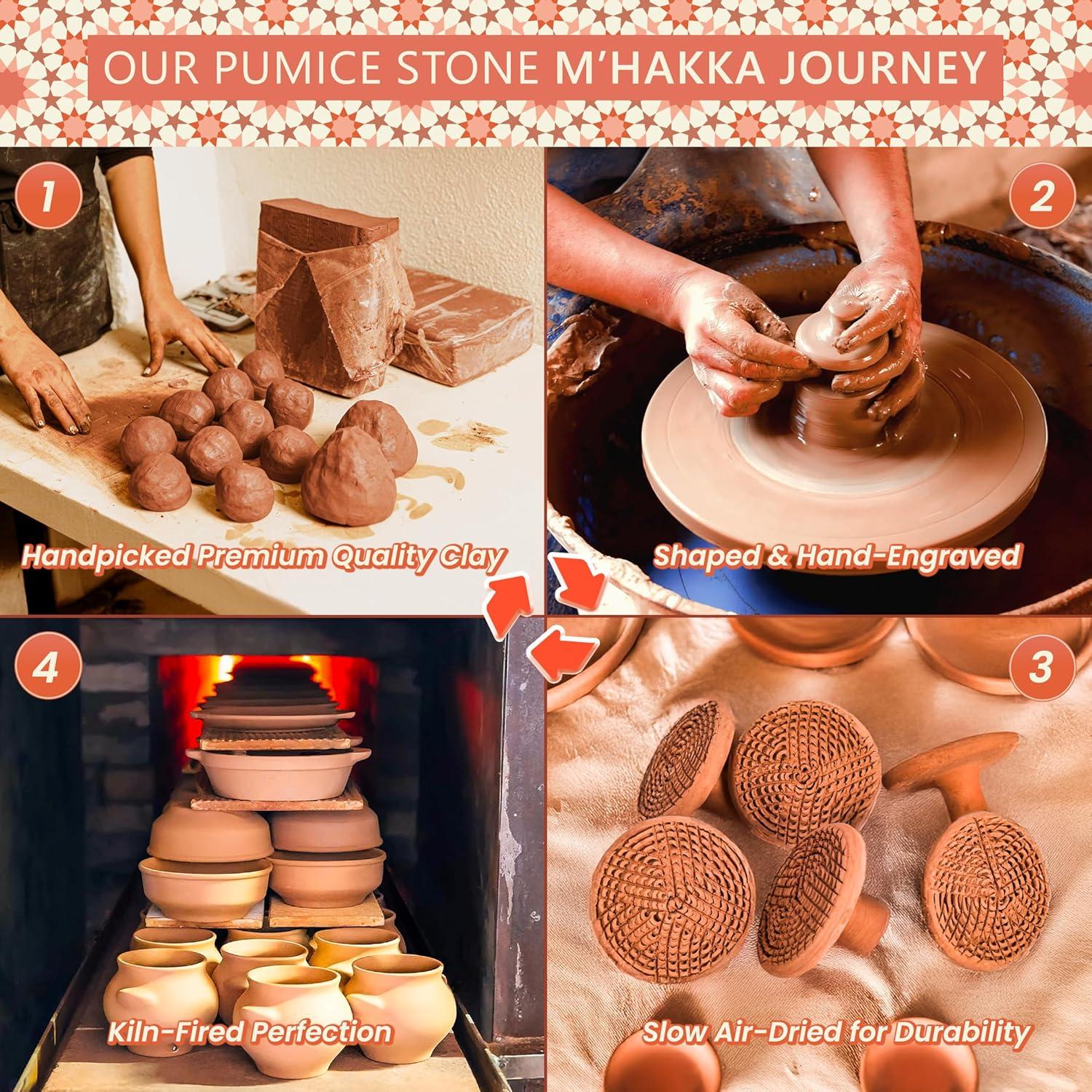 Piedra Pómez Natural Argaviva para Exfoliación de Pies 6.9cm