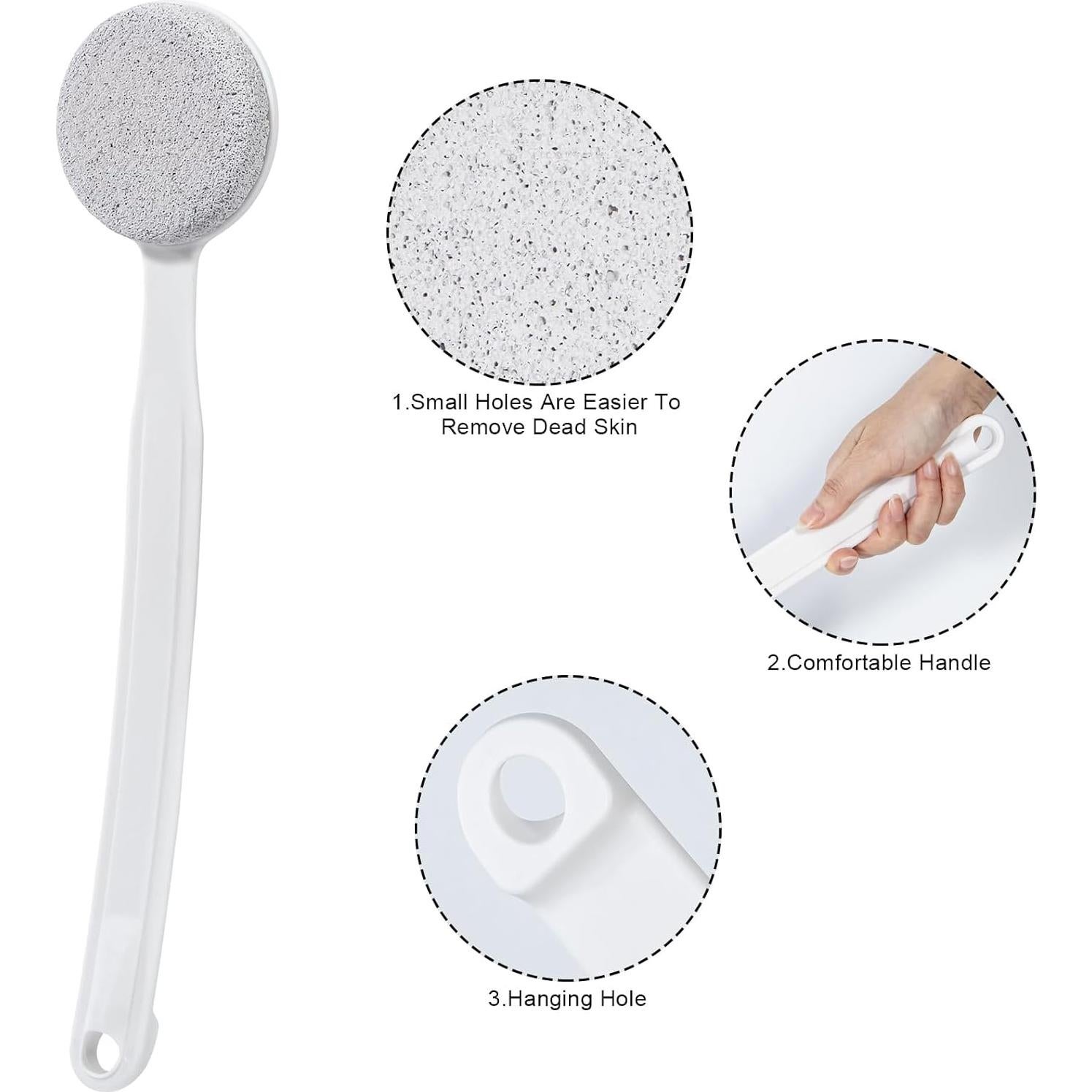 Piedra Pómez para Pies Beomeen con Mango Largo 34.8 cm