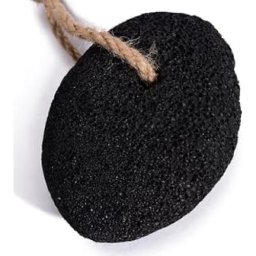 Piedra Pómez Negra RDRKR - Exfoliante Natural para Pies y Manos