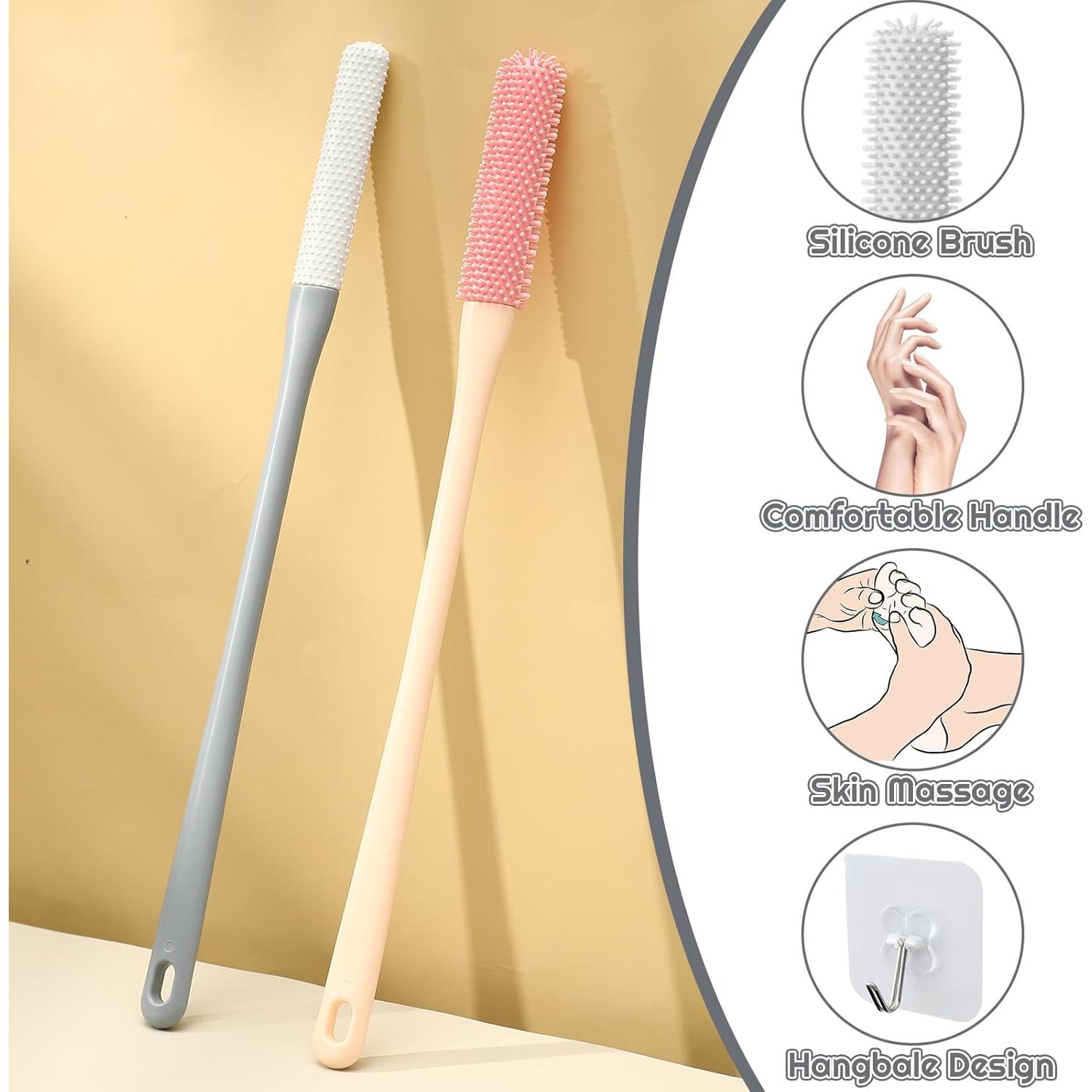 Juego de 2 cepillos para pies Fingertip WD con cabezales de silicona