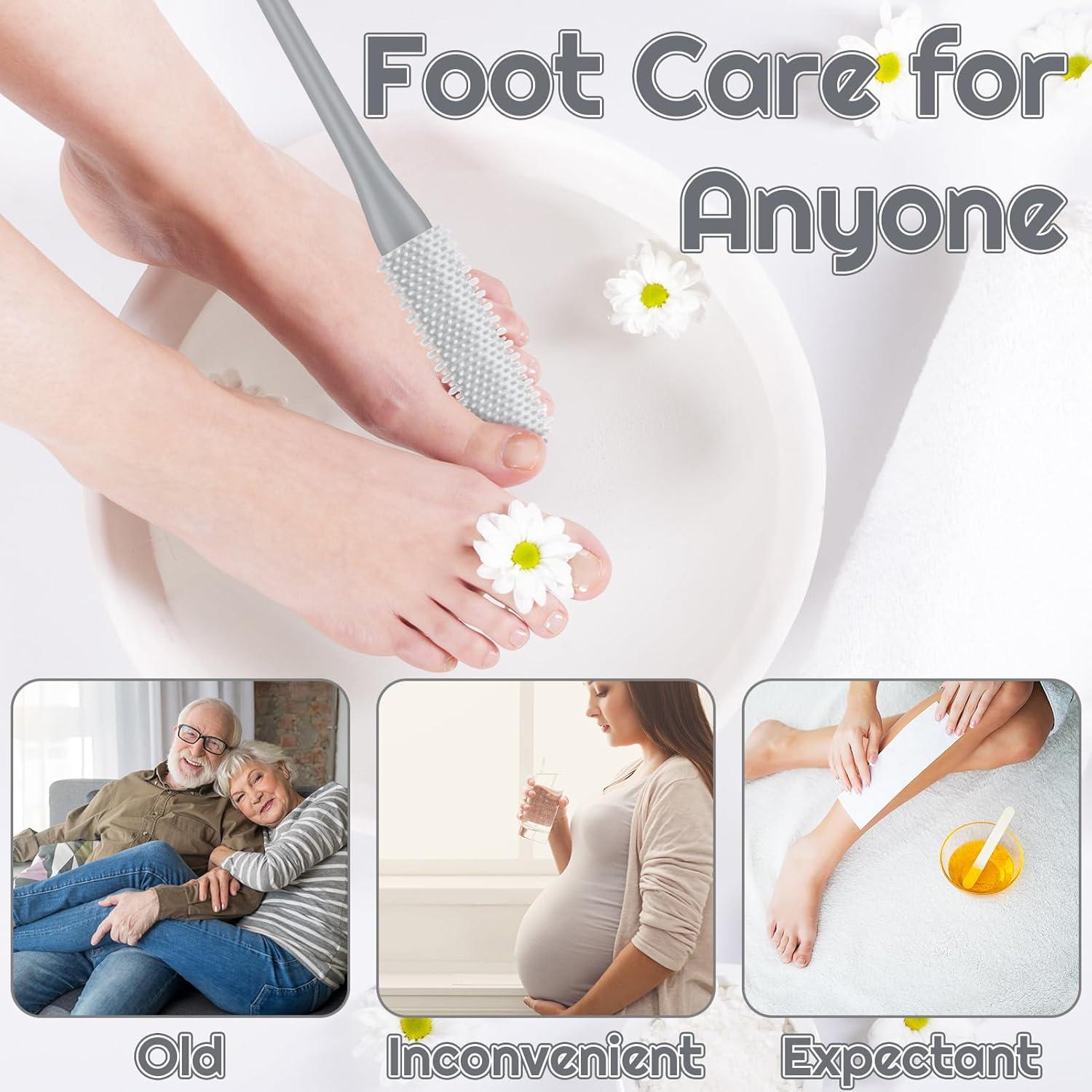 Juego de 2 cepillos para pies Fingertip WD con cabezales de silicona