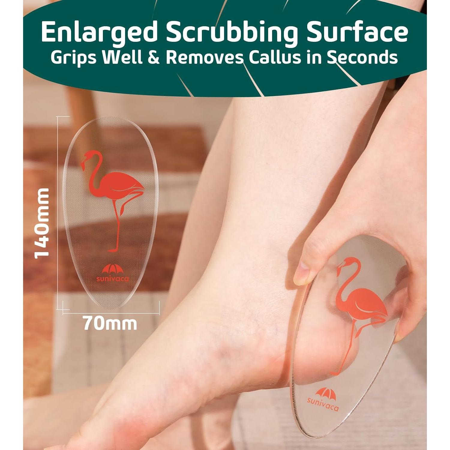Lima de Vidrio Exfoliadora Sunivaca para Pies - Removedor de Callos