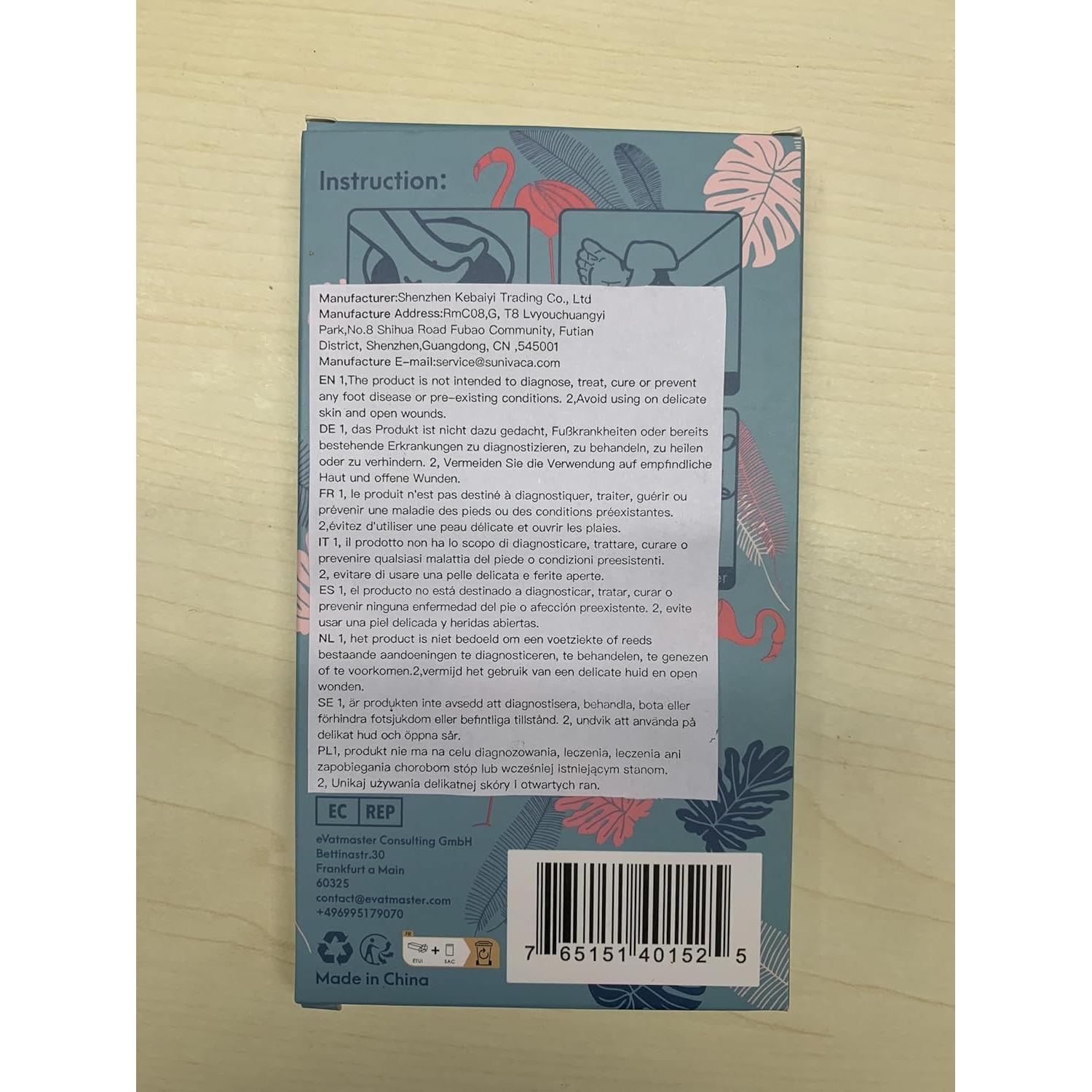 Lima de Vidrio Exfoliadora Sunivaca para Pies - Removedor de Callos