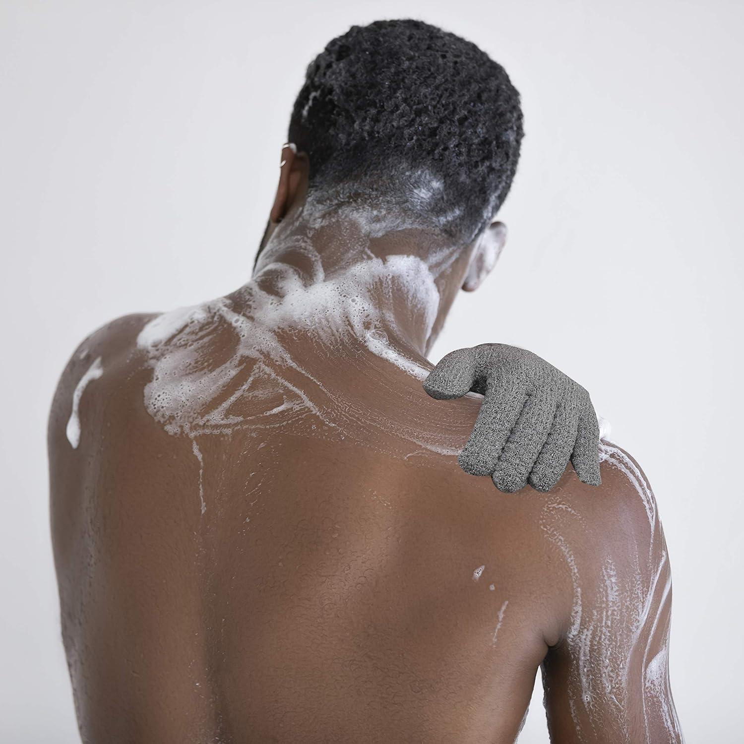 Guantes Exfoliantes para Baño Cleedy - 4 Pcs, Nylon Texturizado