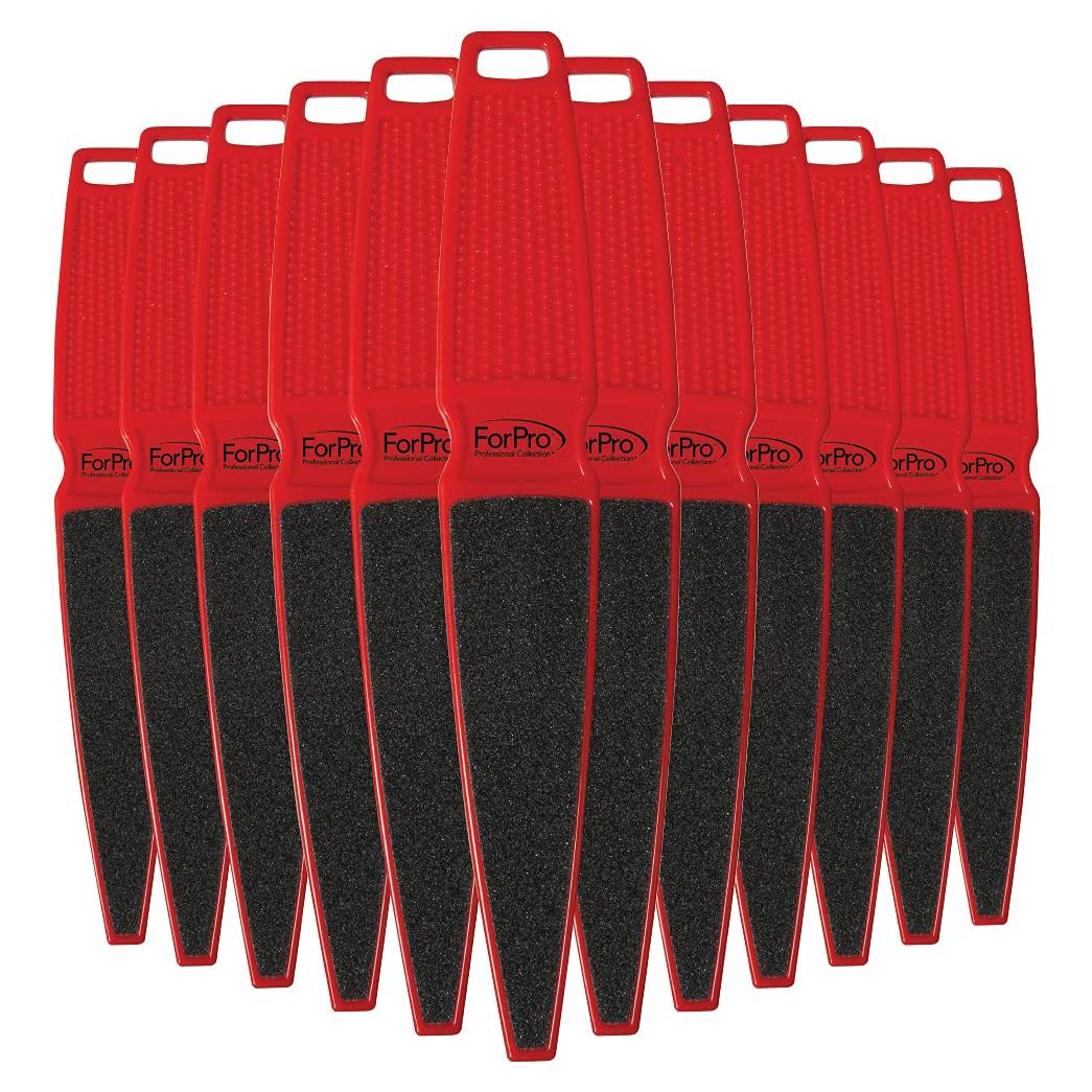 Lima de Pedicura Paddle ForPro 80/120 Grano Doble Cara - Paquete de 12