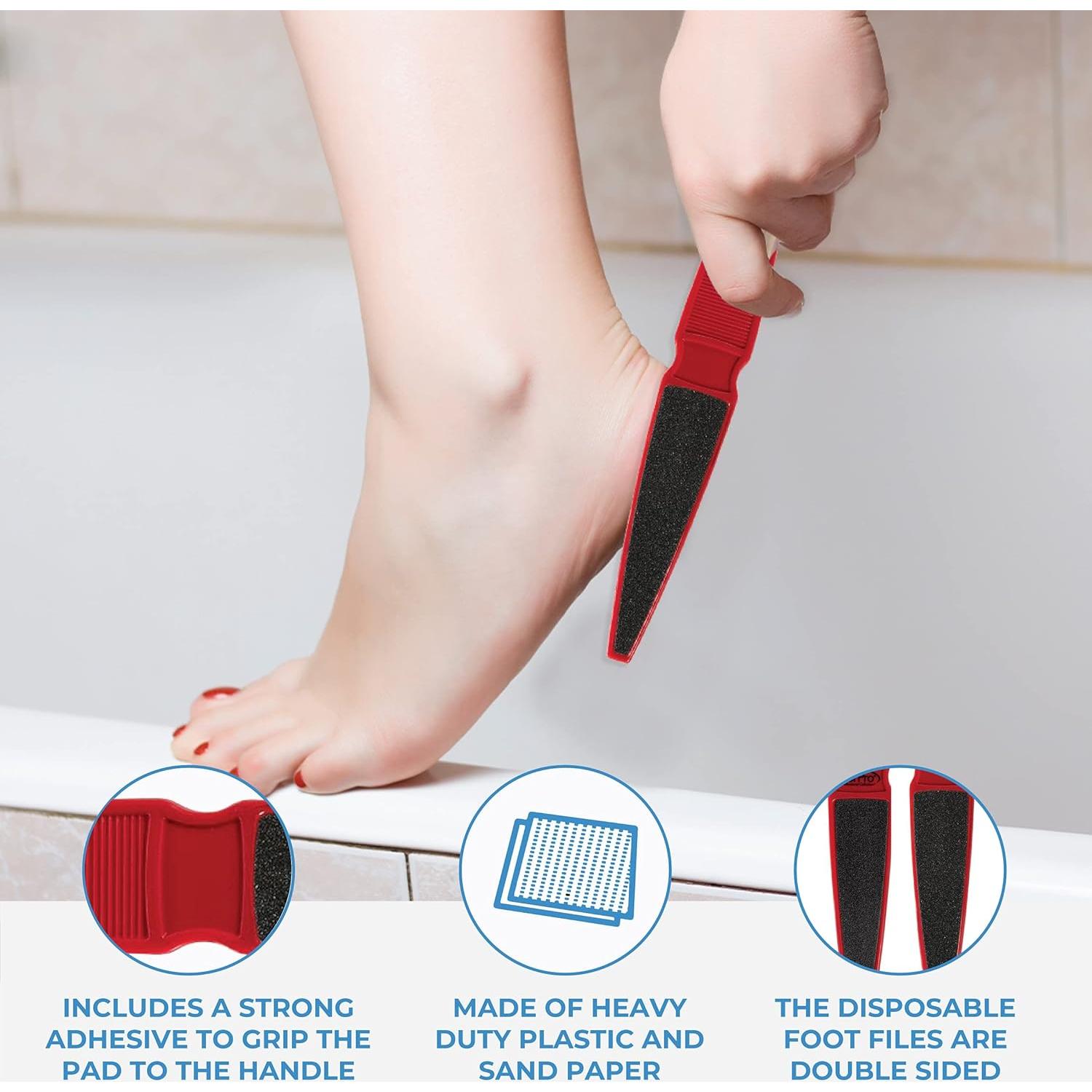 Lima de Pedicura Paddle ForPro 80/120 Grano Doble Cara - Paquete de 12