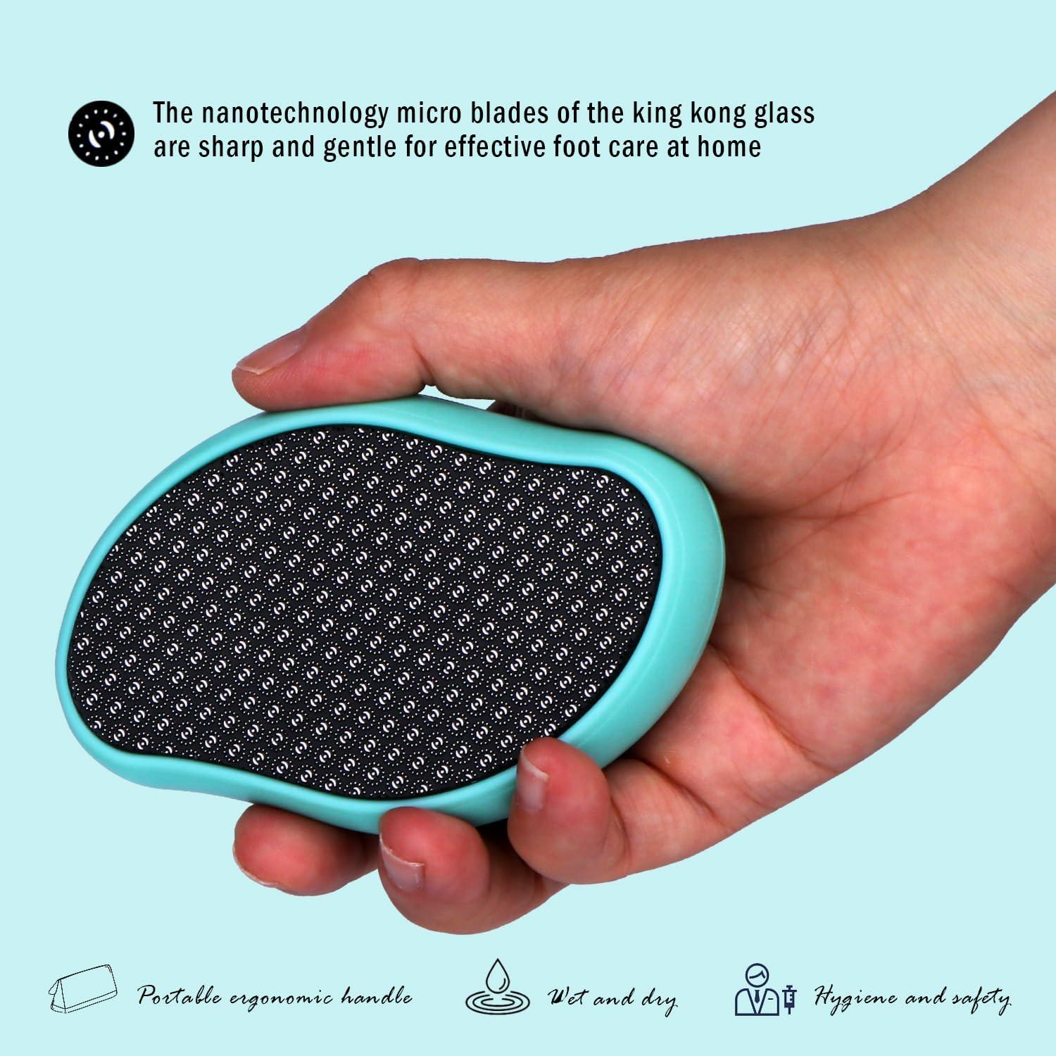 Lima de vidrio para pies Leeshine - Removedor de callos 10.9x7.1cm