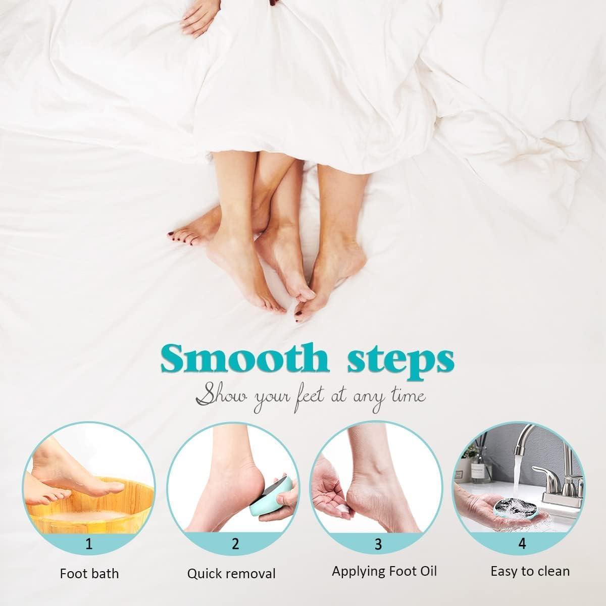 Lima de vidrio para pies Leeshine - Removedor de callos 10.9x7.1cm