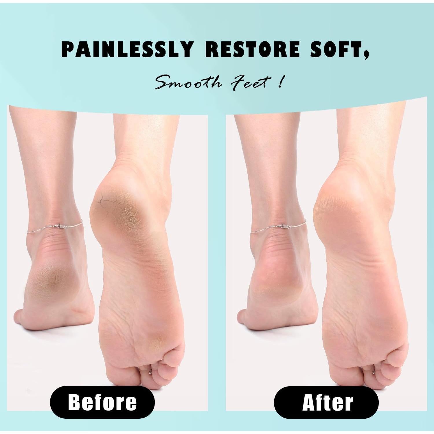 Lima de vidrio para pies Leeshine - Removedor de callos 10.9x7.1cm